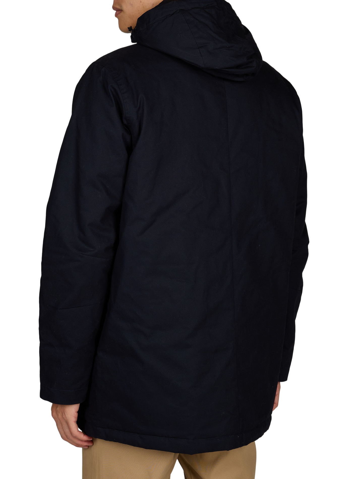 Parka mi-longue à capuche en coton AU PRINTEMPS PARIS Bleu