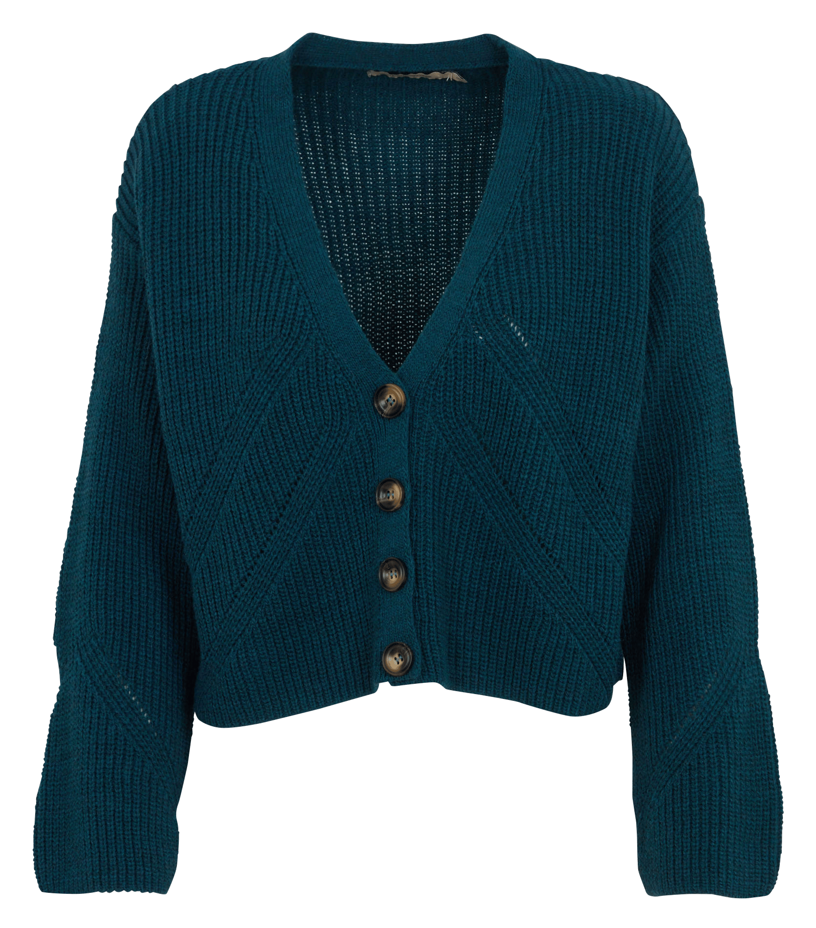 Ruimvallend vest met V-hals LA FEE MARABOUTEE Blauw