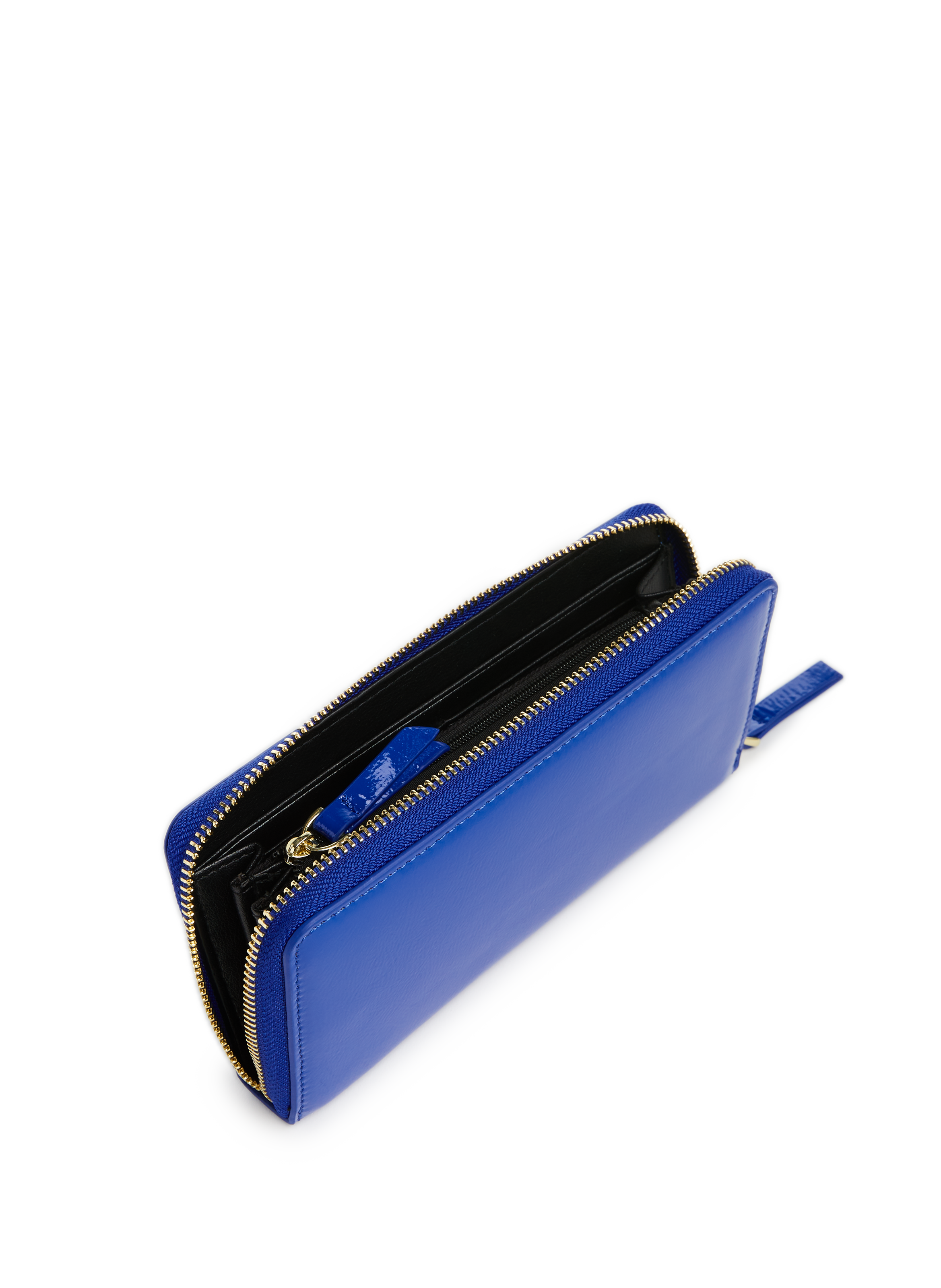 Portefeuille en cuir verni