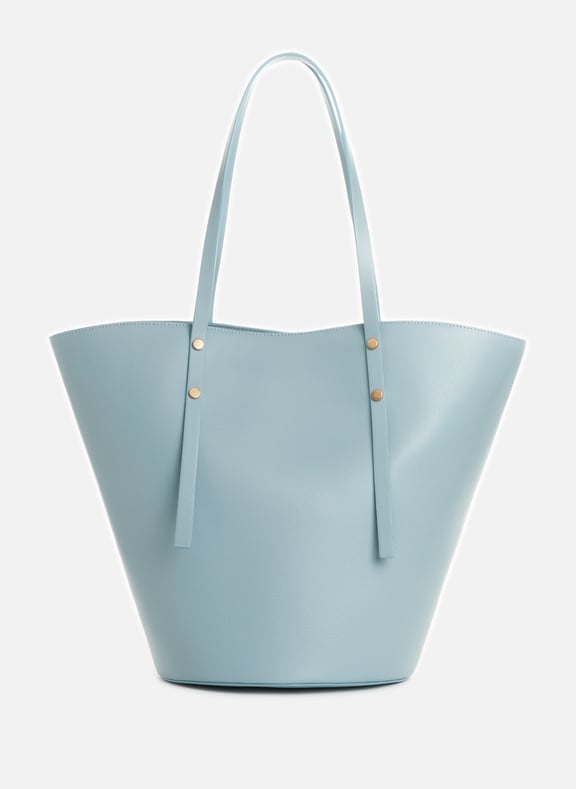 Leather tote bag Blue by SAISON 1865 SAISON 1865 Leather tote bag Blue