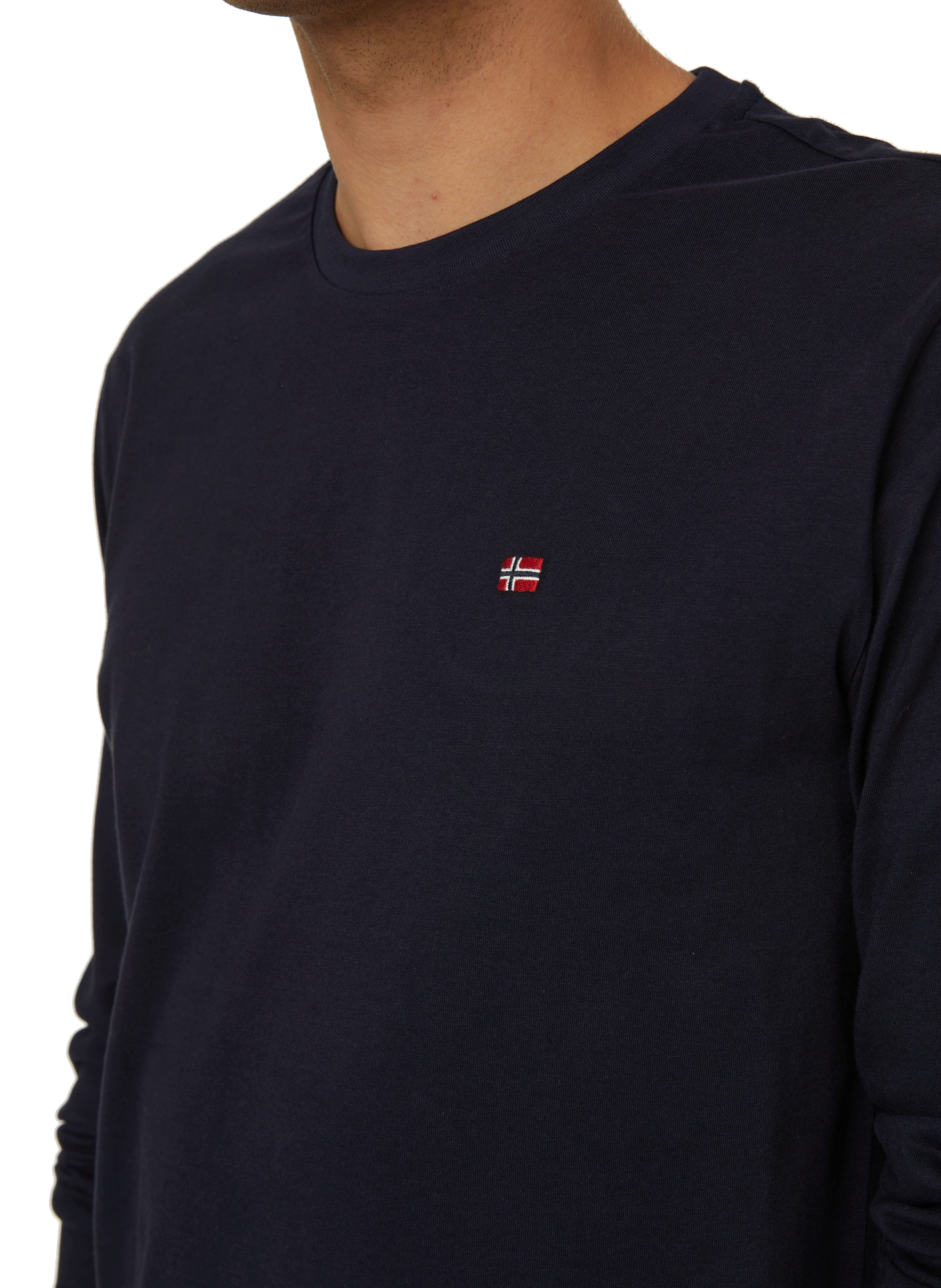 Long-sleeved cotton T-shirt NAPAPIJRI Blue