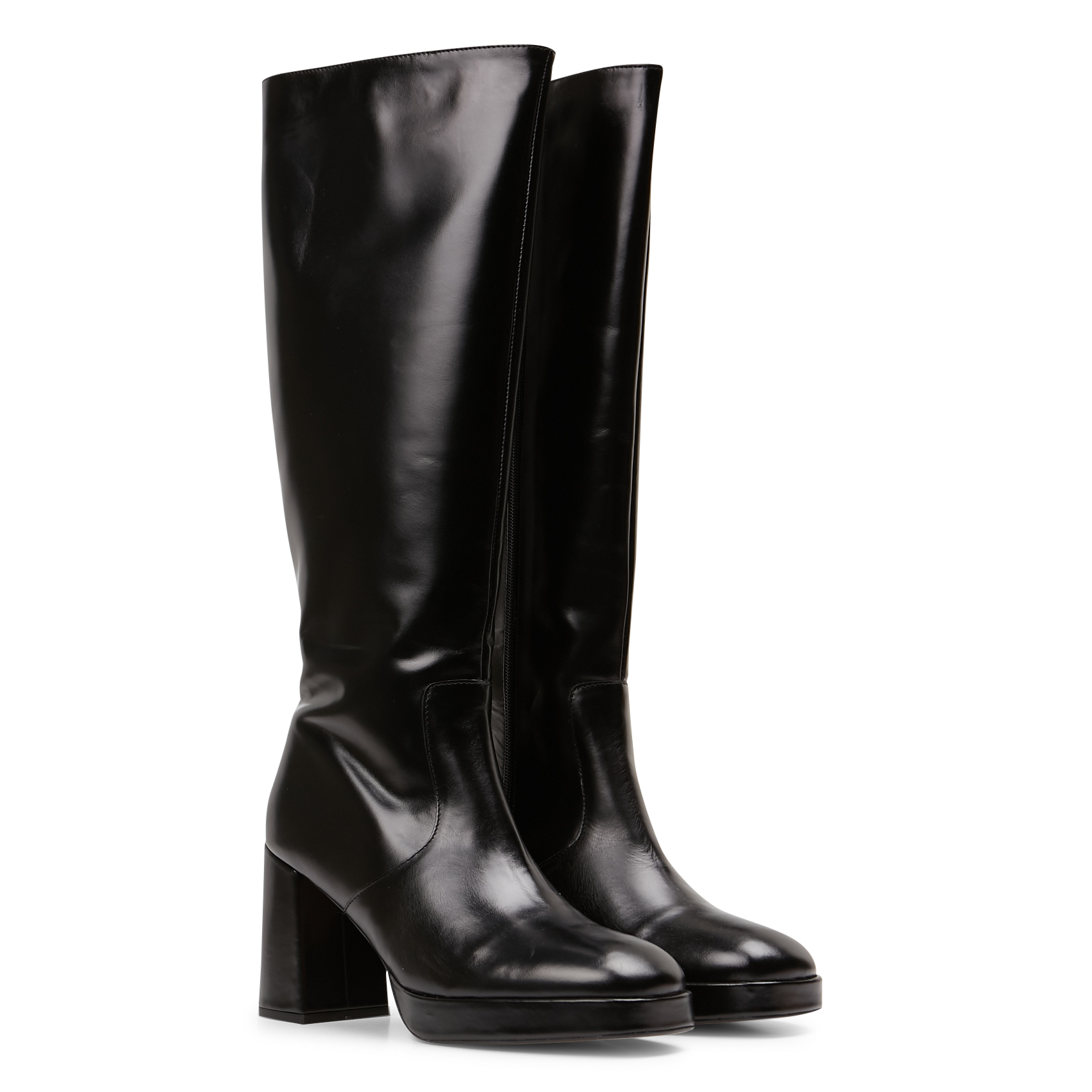 Bottes en cuir vendome JONAK Noir