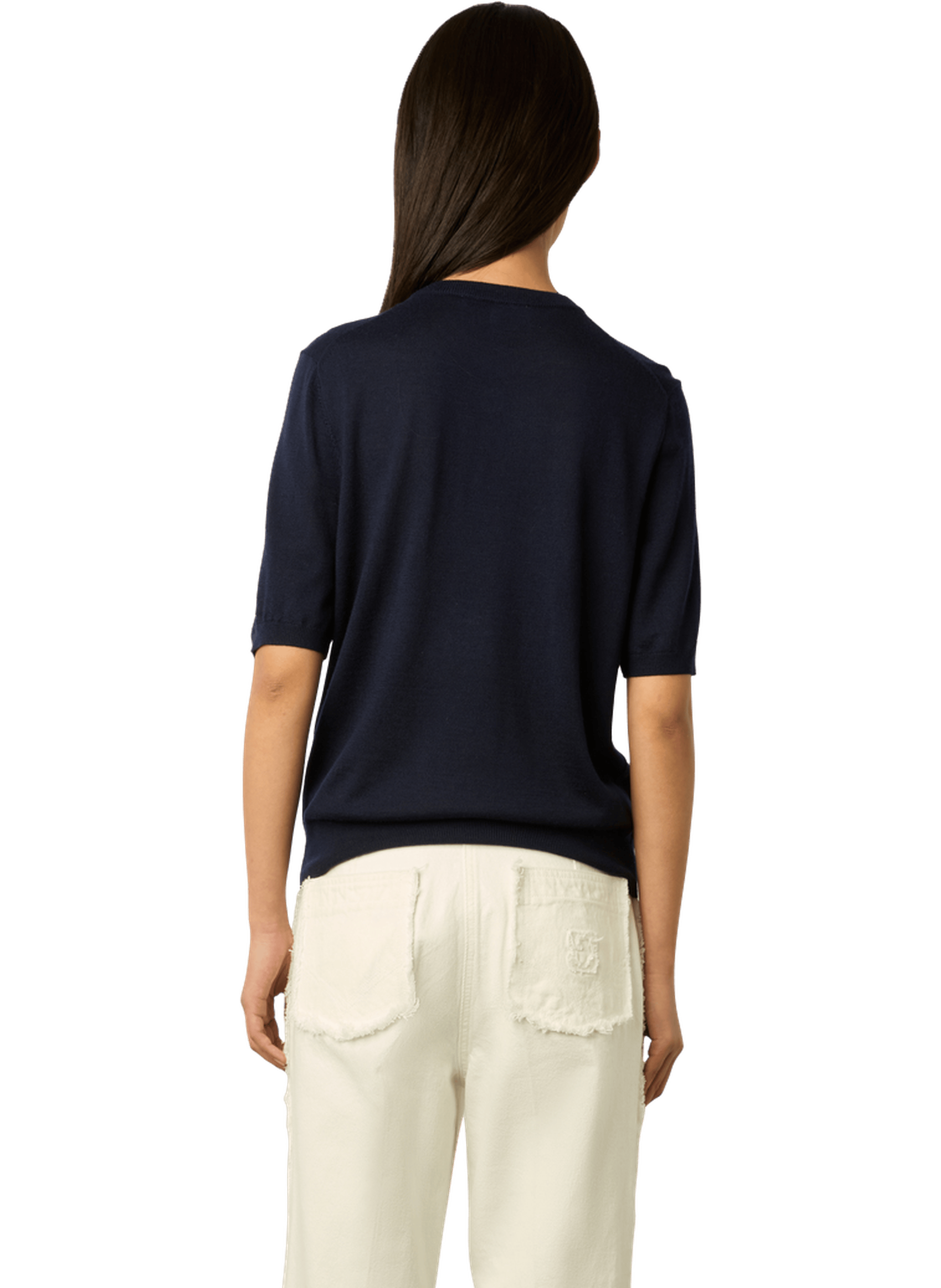 Pull manches courtes en laine - lysea GERARD DAREL Bleu