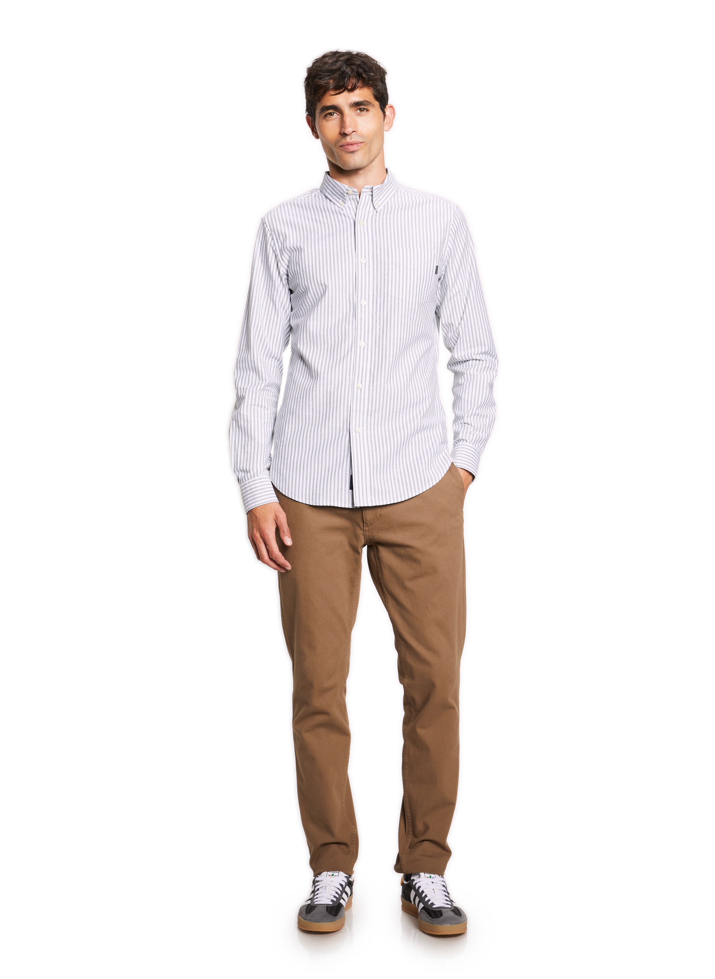 Chemise rayé en coton DOCKERS Kaki