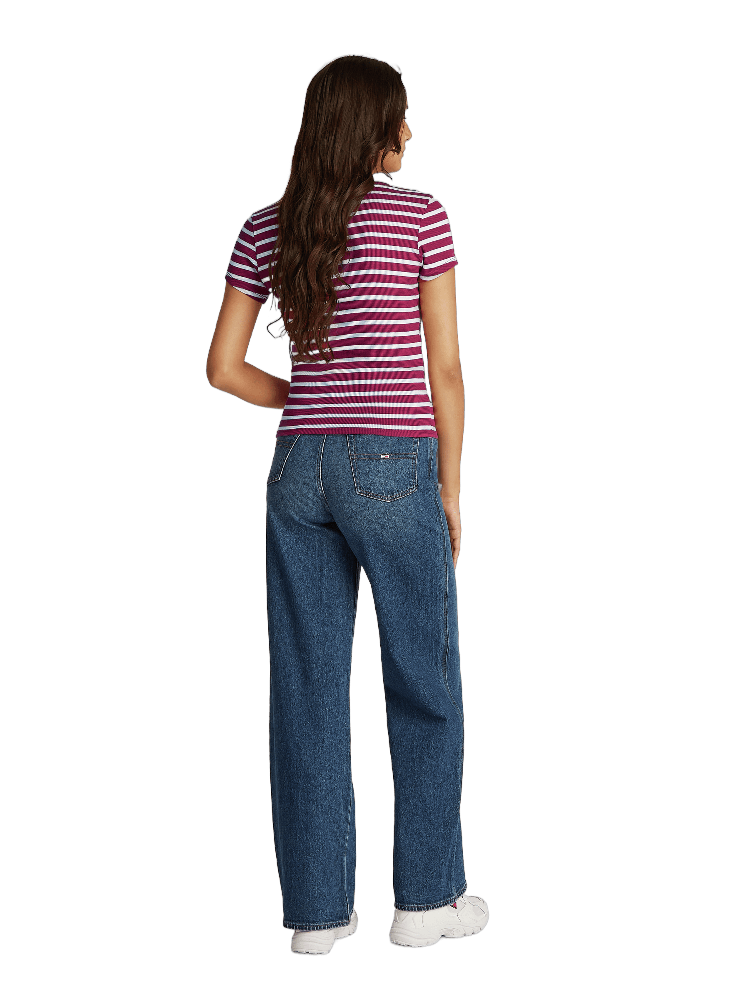 T-shirt à rayures TOMMY HILFIGER Rouge