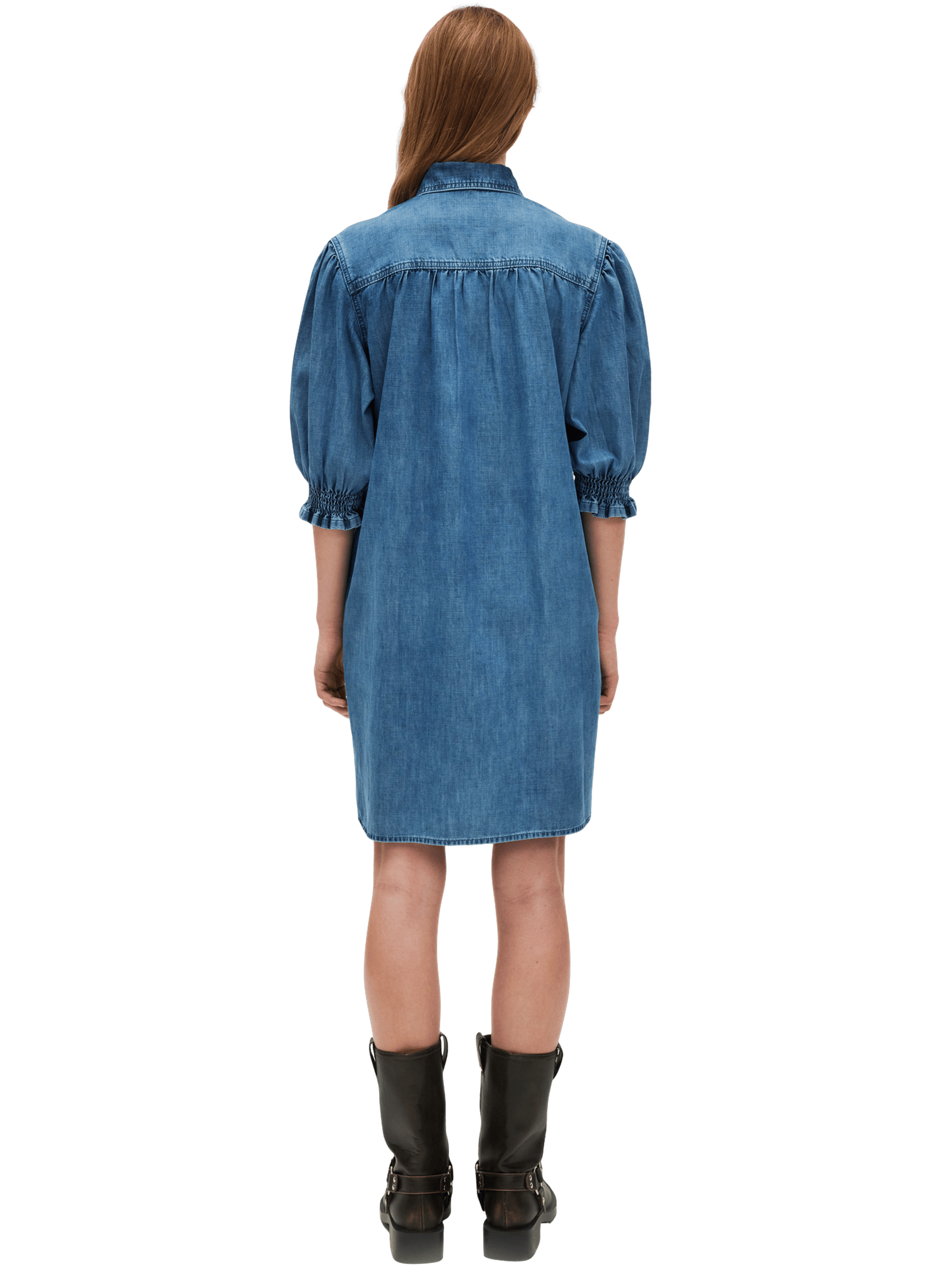 Robe courte et droite en denim - pandora PABLO Bleu