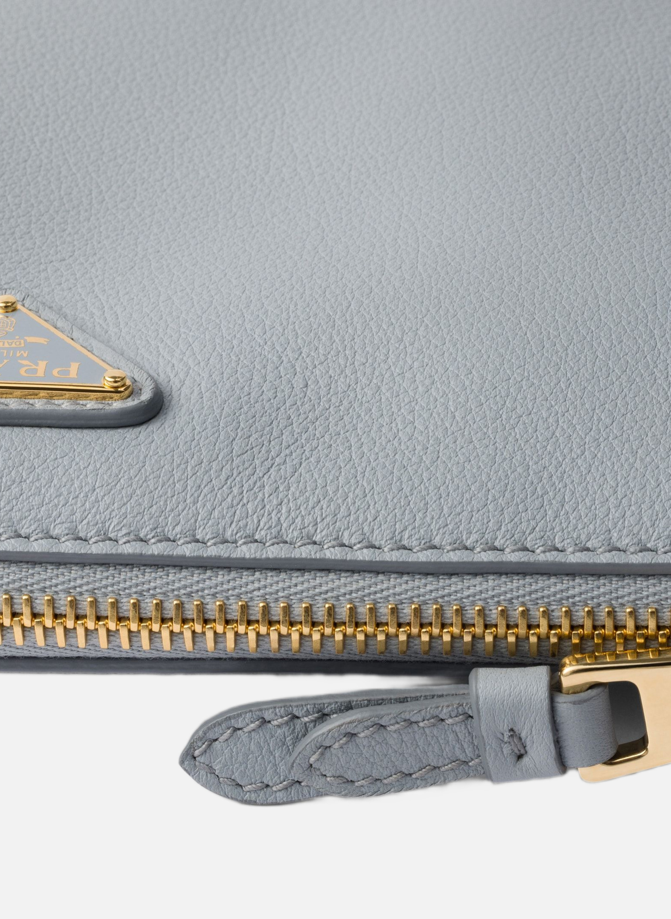 Pochette en cuir PRADA Bleu