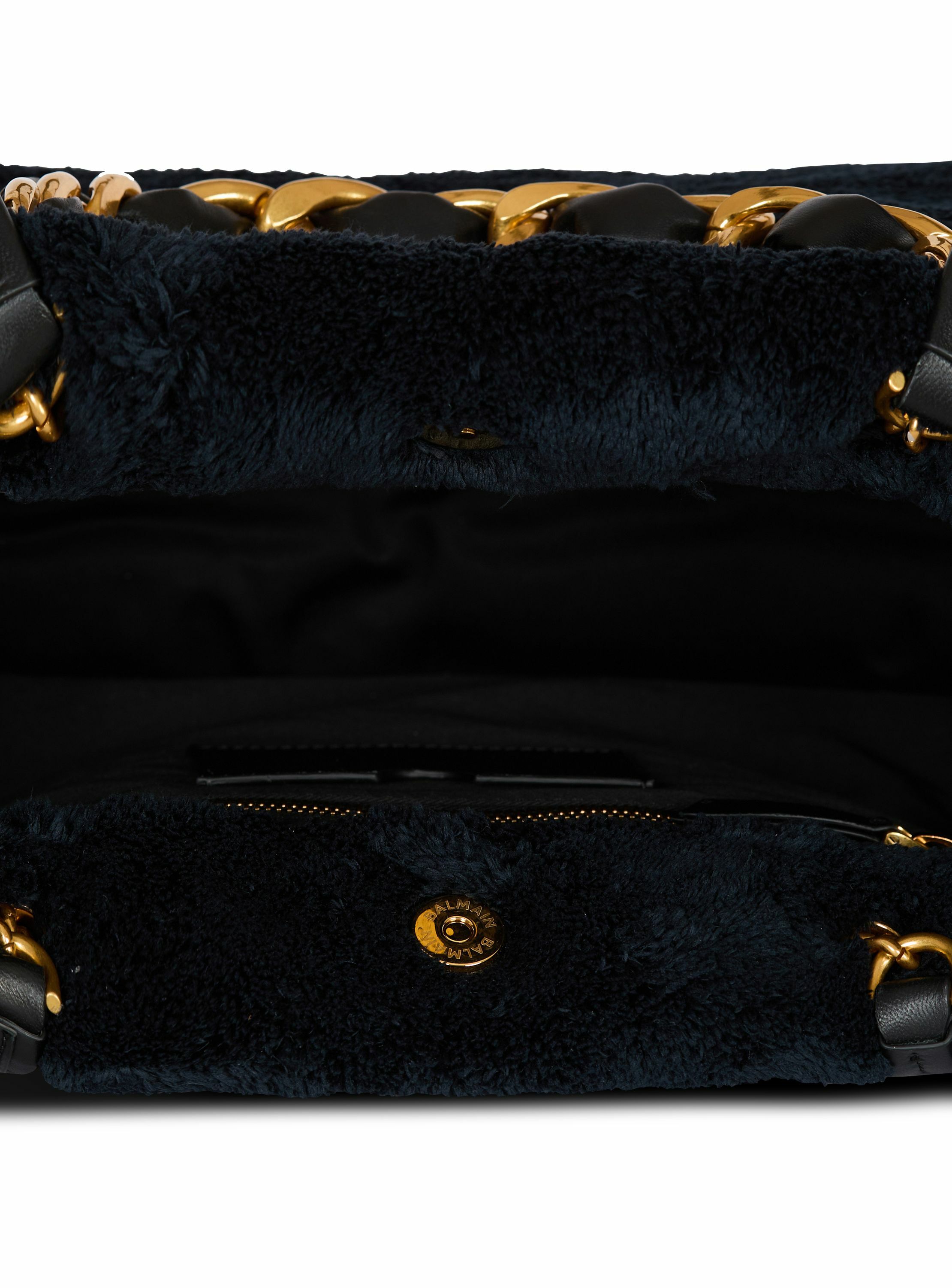 Sac cabas 1945 soft en éponge BALMAIN Noir