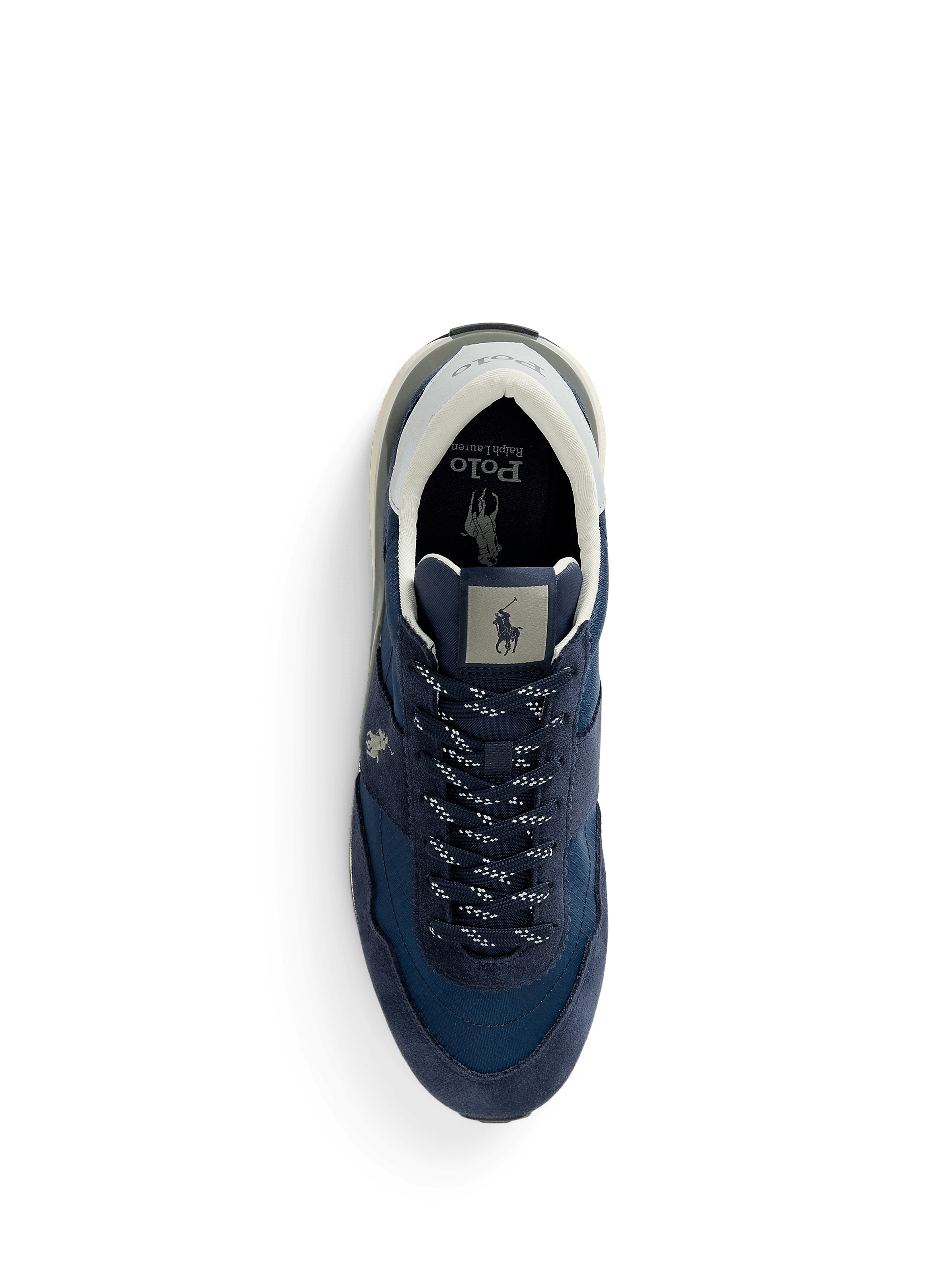 Mixed leather bi-material sneakers POLO RALPH LAUREN Blue