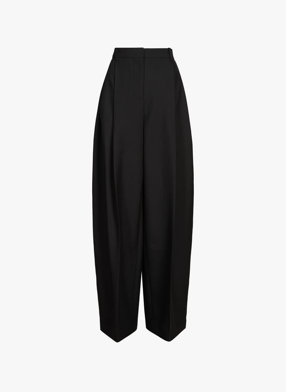 Pantalon ample en coton mélangé | Noir by JACQUEMUS Pantalon ample en coton mélangé Noir