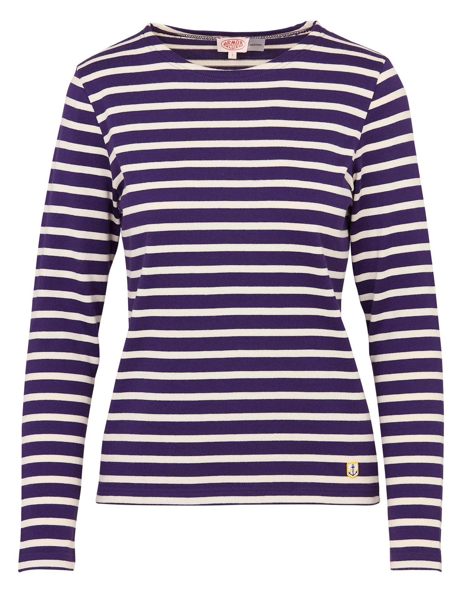 Tee-shirt col rond rayé en coton heritage ARMOR-LUX Bleu