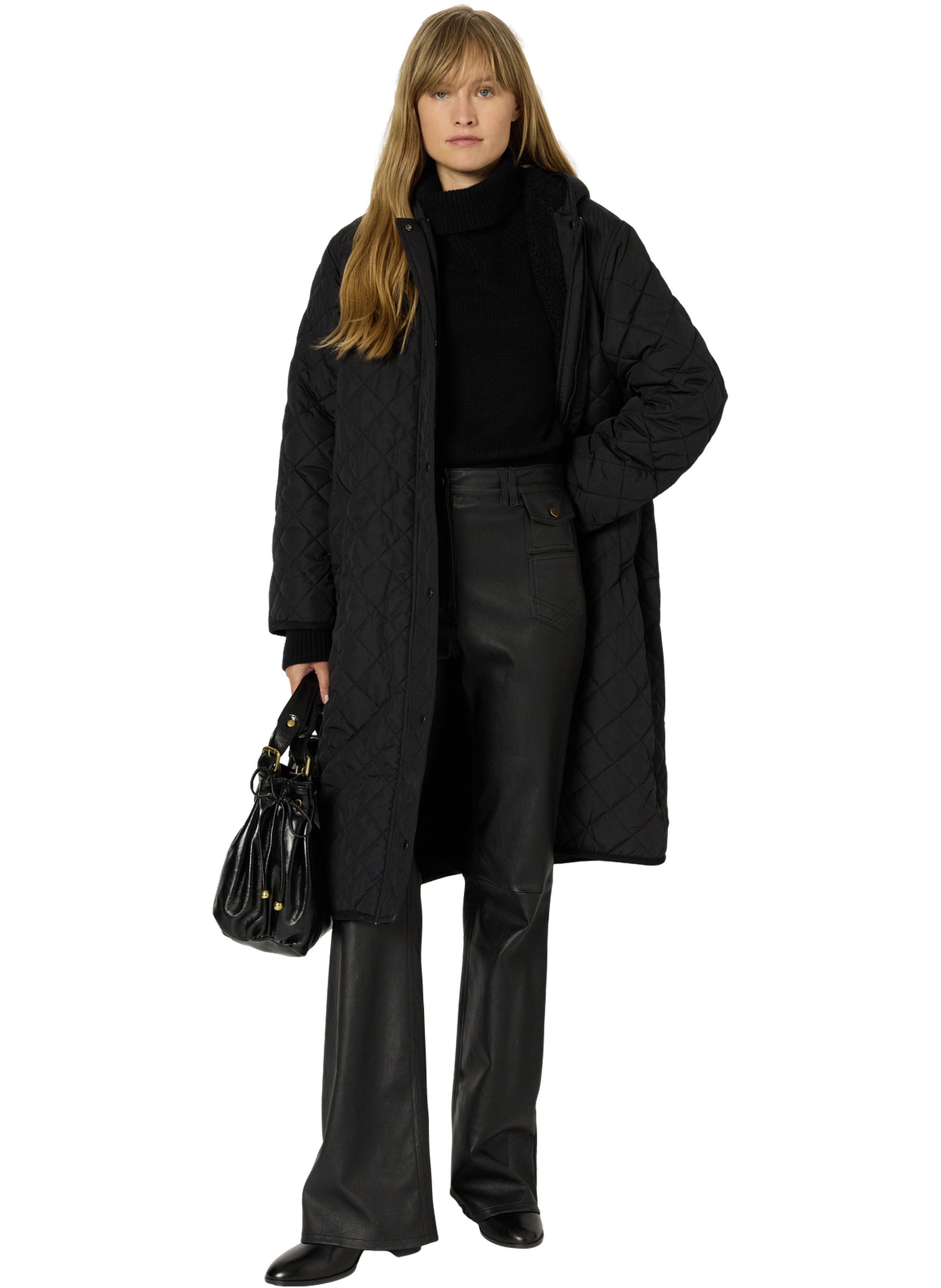 Doudoune longue matelassée - maeva GERARD DAREL Noir