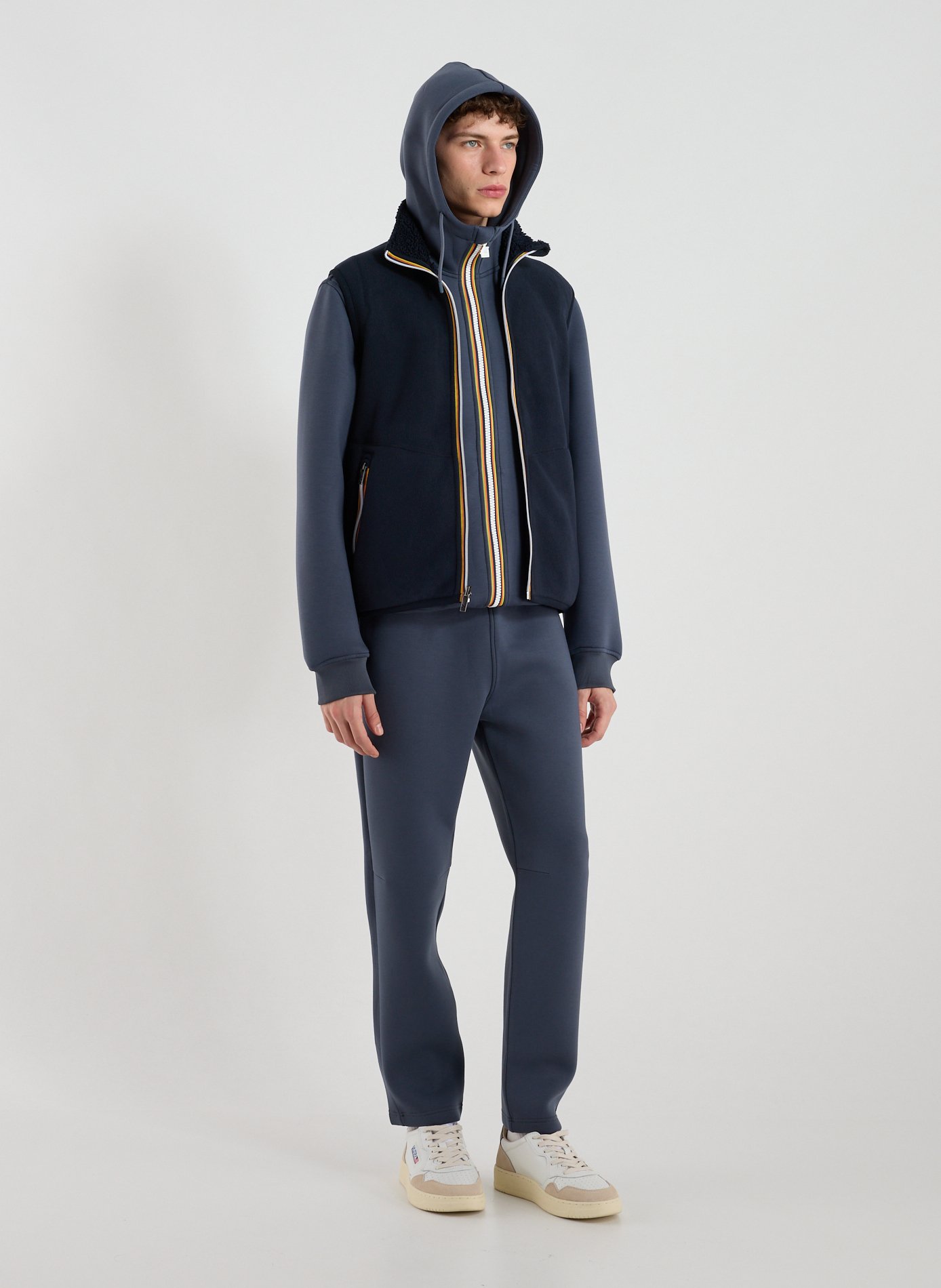 Sleeveless high neck vest K-WAY Blue