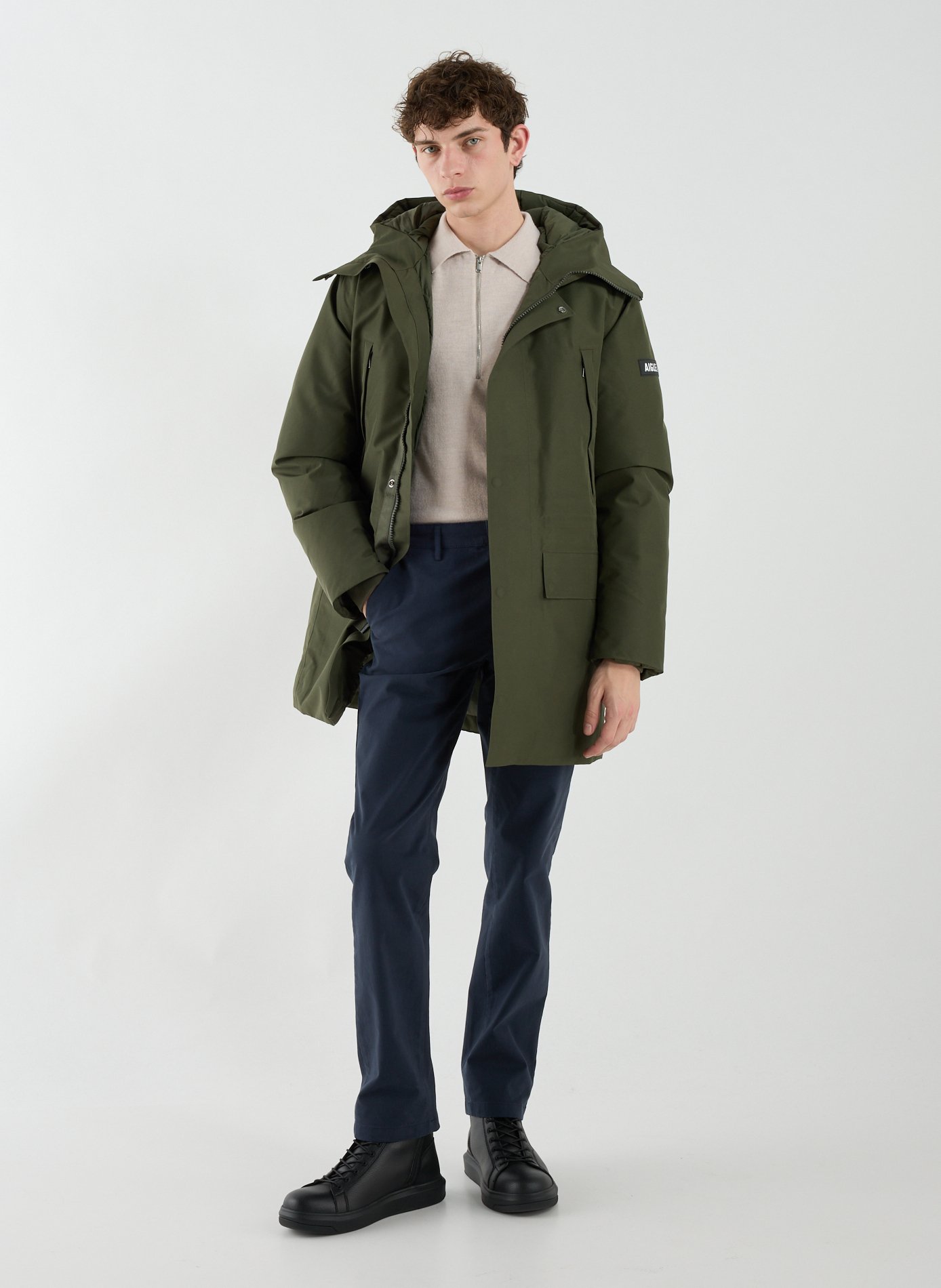 Parka à capuche AIGLE Kaki