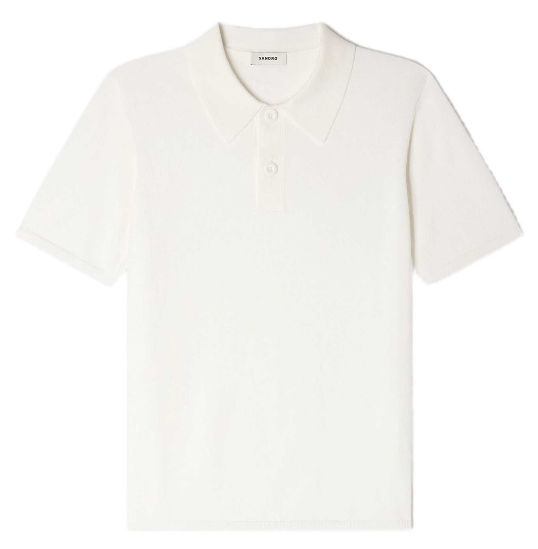 Polo regular fit SANDRO Blanc