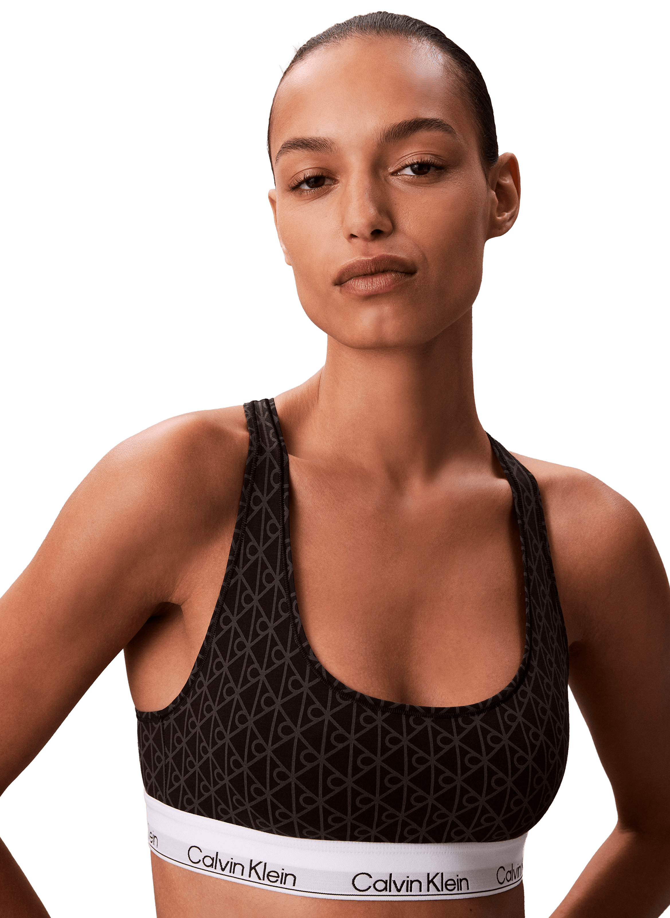 Brassière en coton CALVIN KLEIN Noir