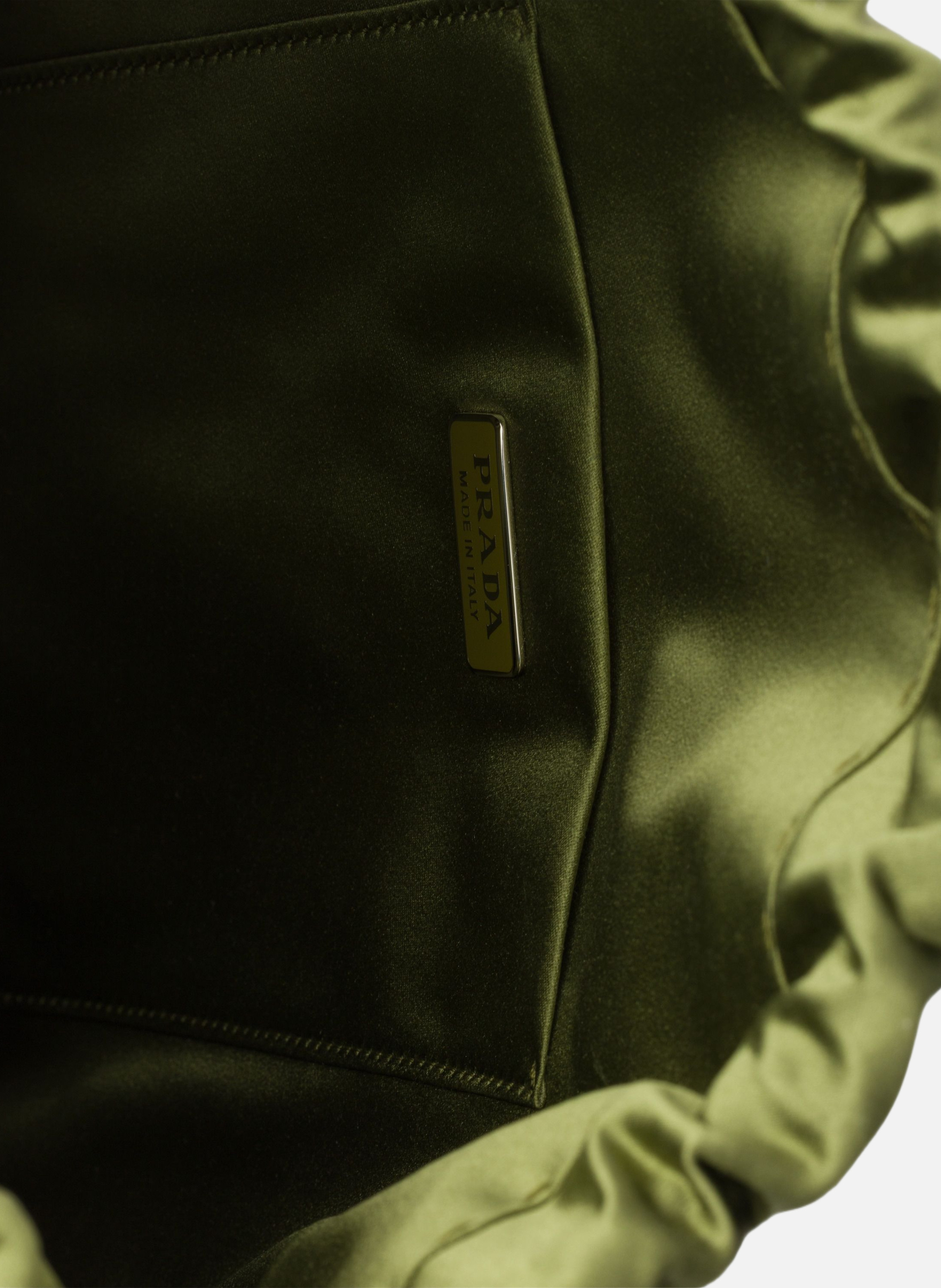 Pochette prada wish en duchesse de soie PRADA Vert