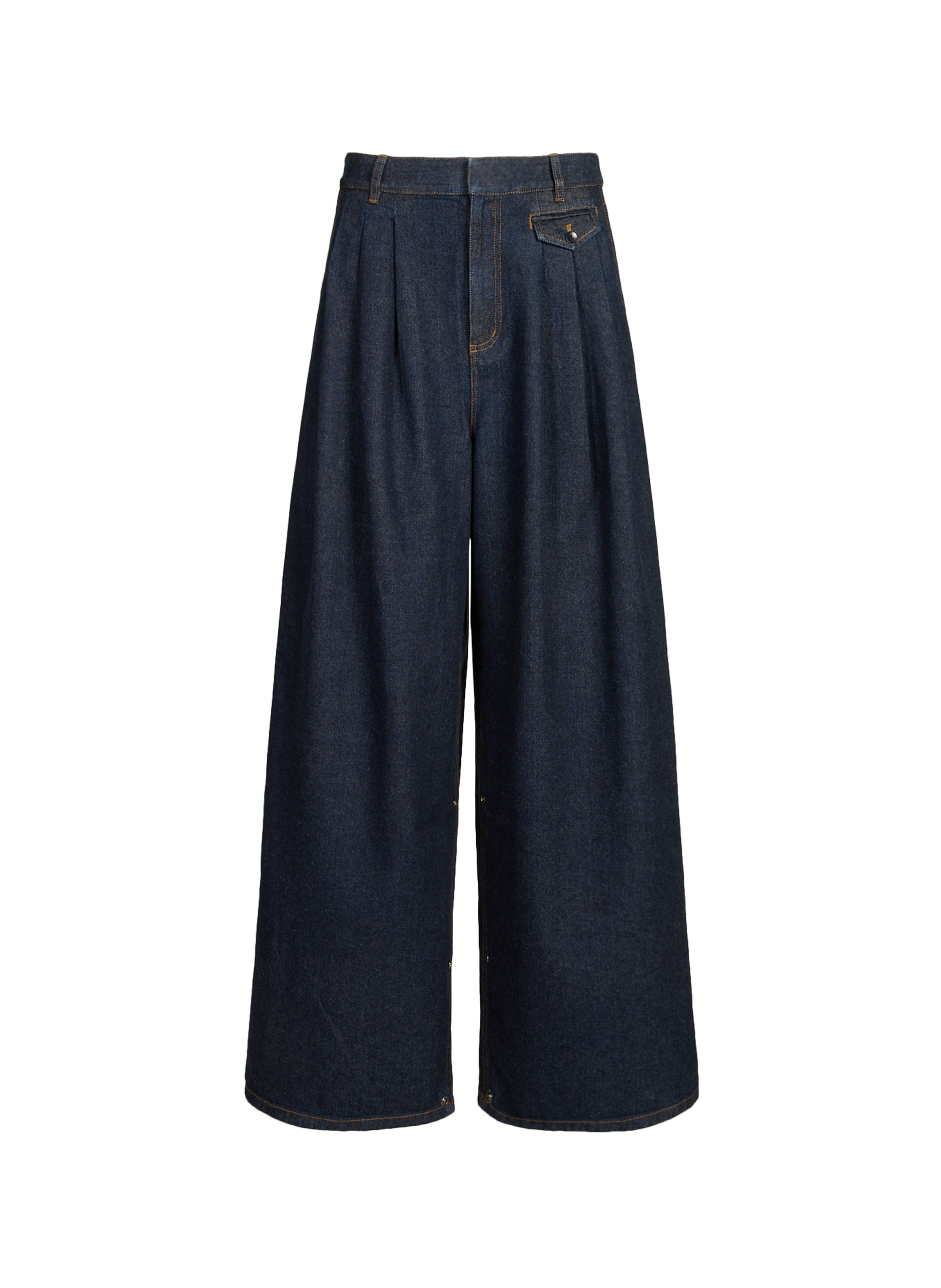 Weite Baumwolljeans TIBI Blau