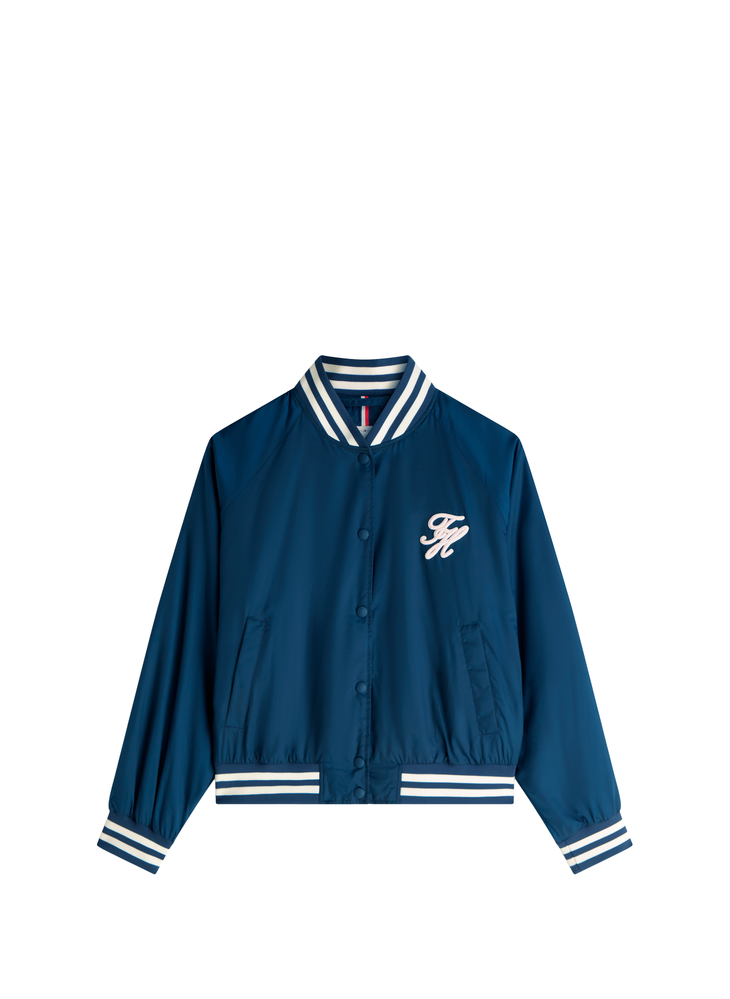 Bomber with logo embroidery on the chest and back TOMMY HILFIGER Blue