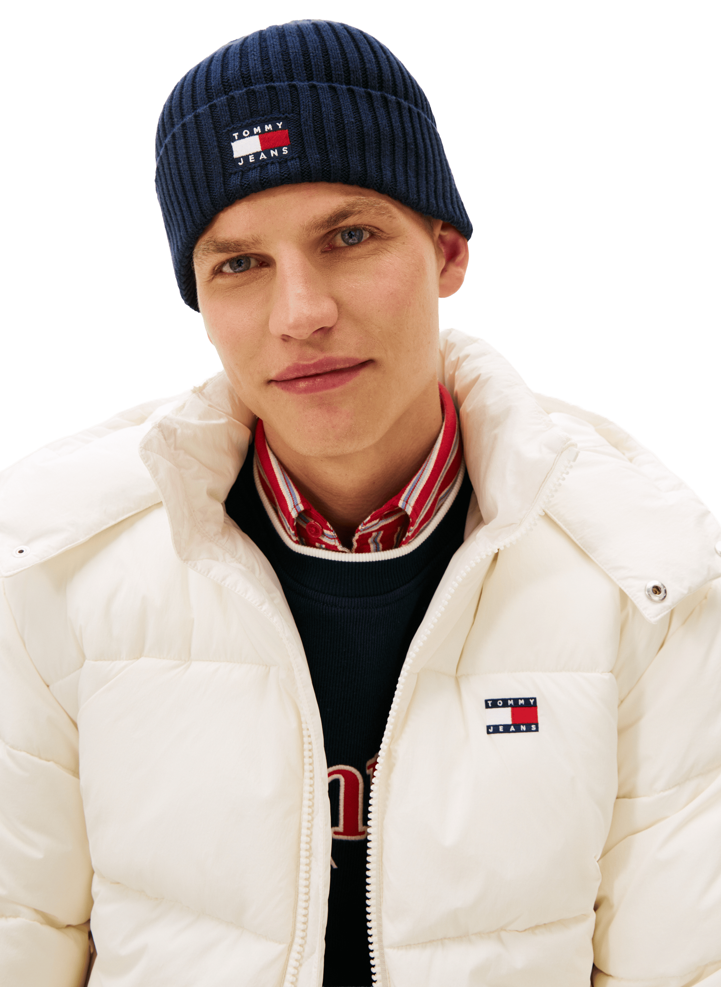 Heritage Ribbed Logo Beanie TOMMY HILFIGER Blue
