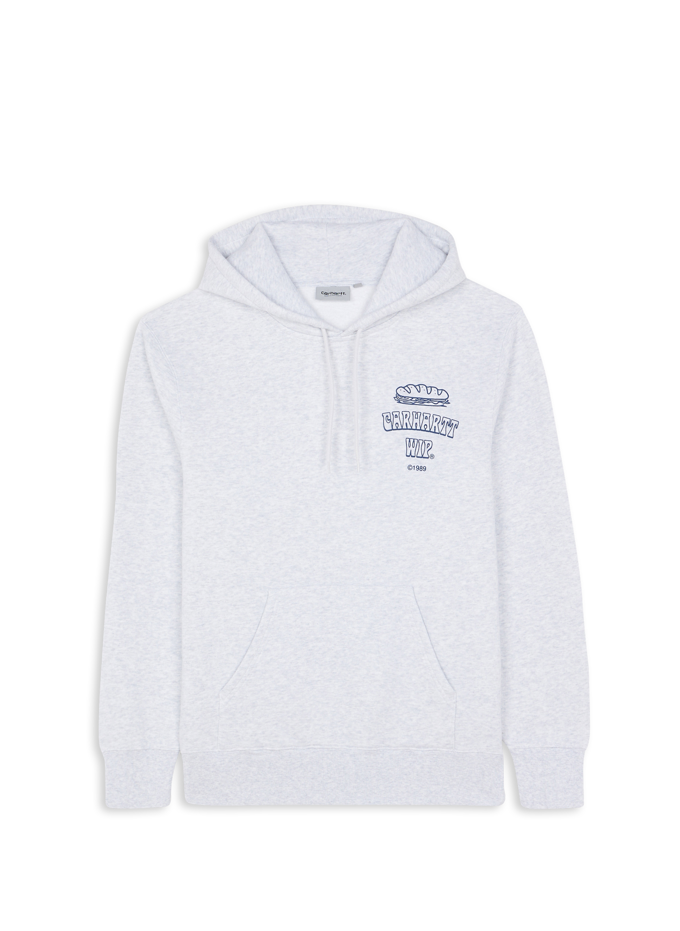 Printed cotton hoodie CARHARTT WIP Grey