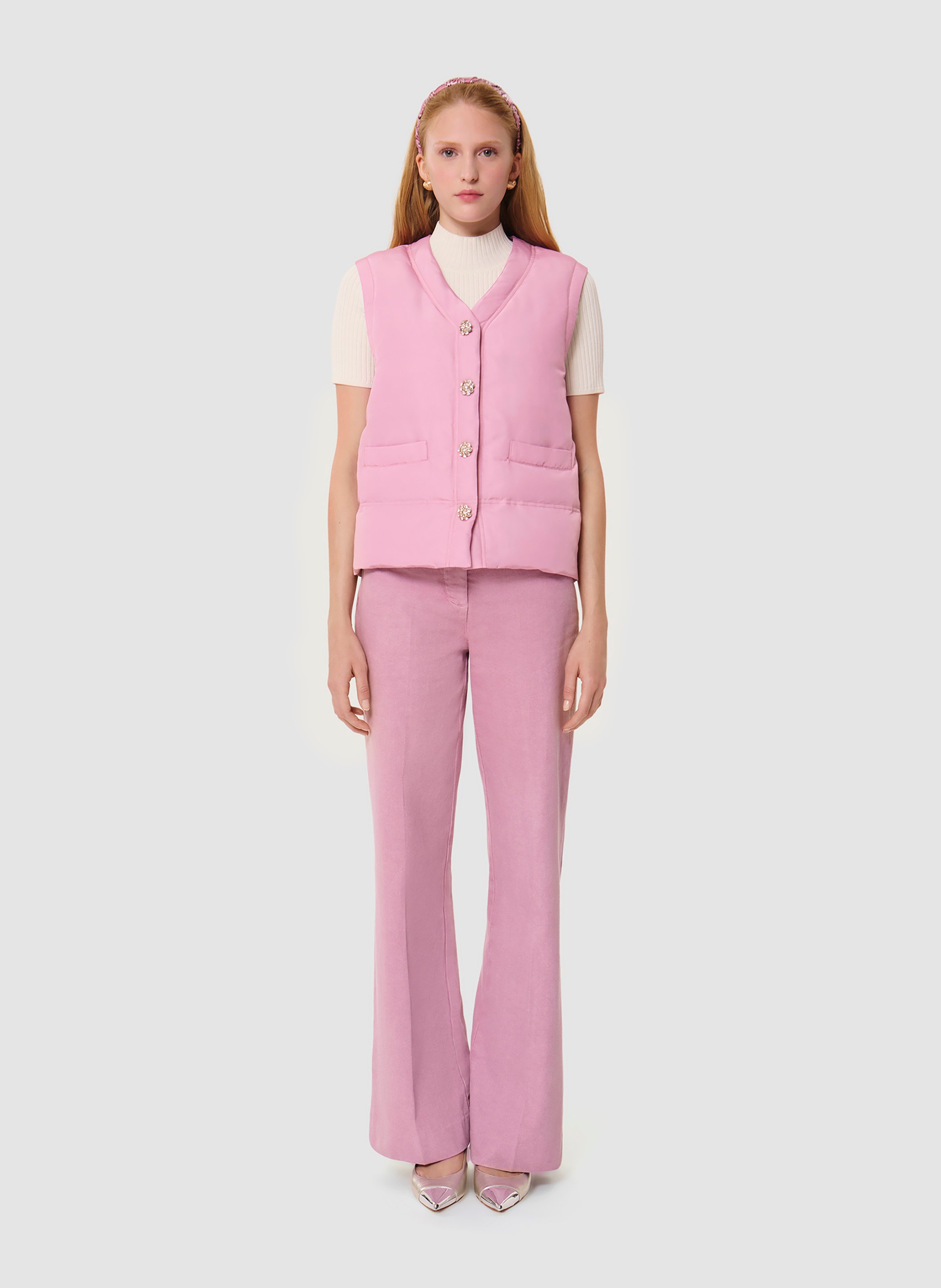 Doudoune dario TARA JARMON Rose