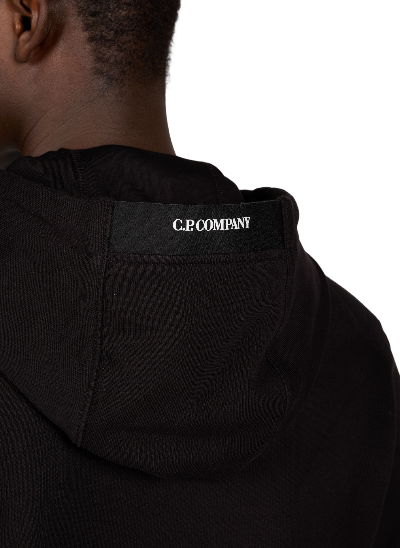 Sweatshirt à capuche en coton CP COMPANY Noir