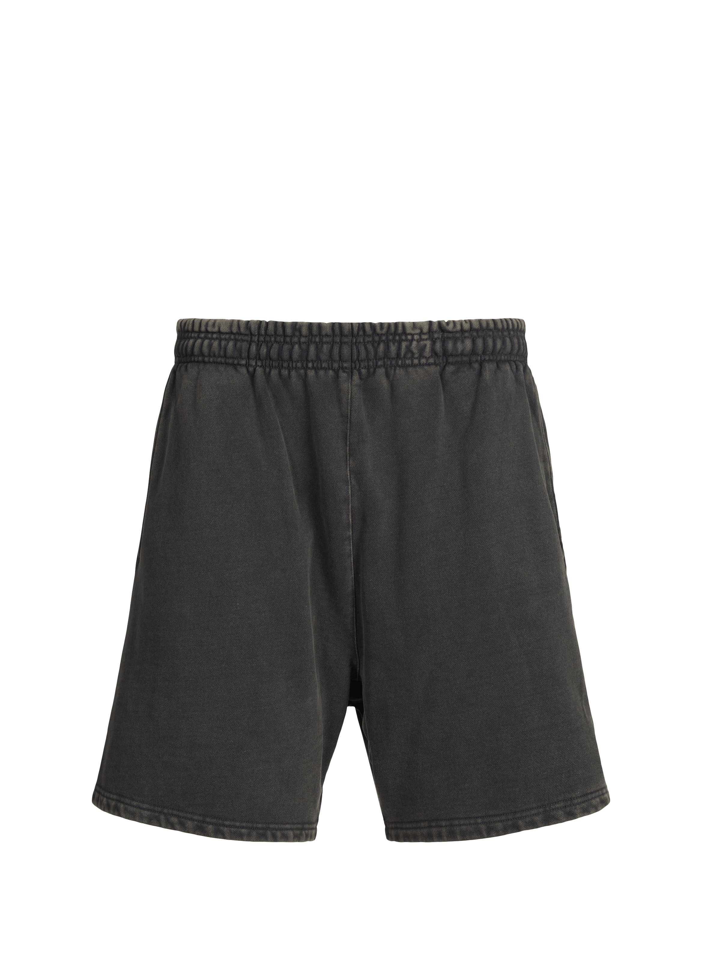 Elasticated cotton fleece shorts ENTIRE STUDIOS Black