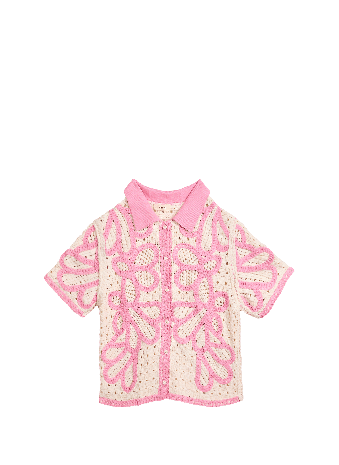 Gilet Gavrili en maille  SUNCOO Rose