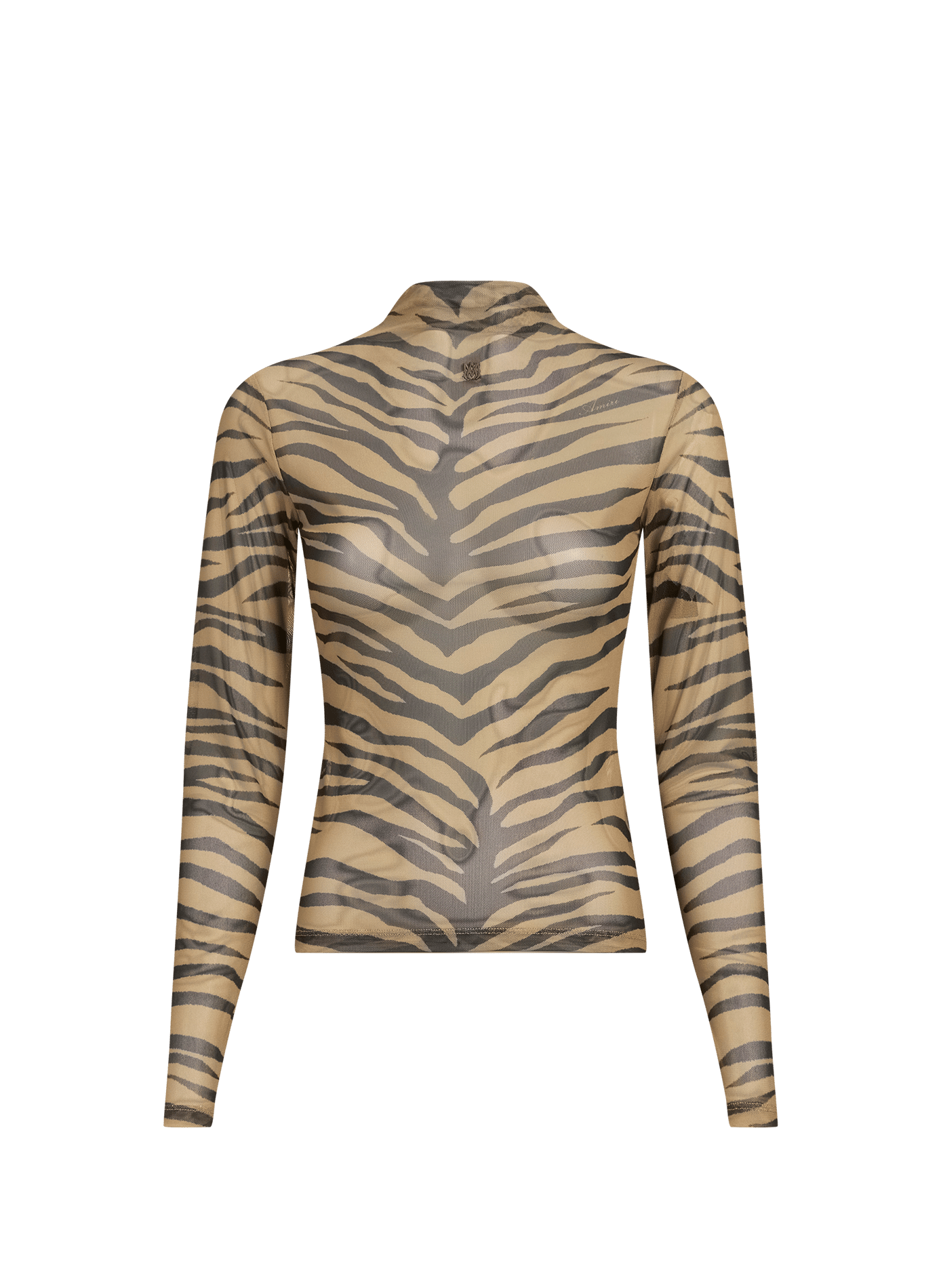 Top zebré transparent à manches longues AMIRI Multicolour