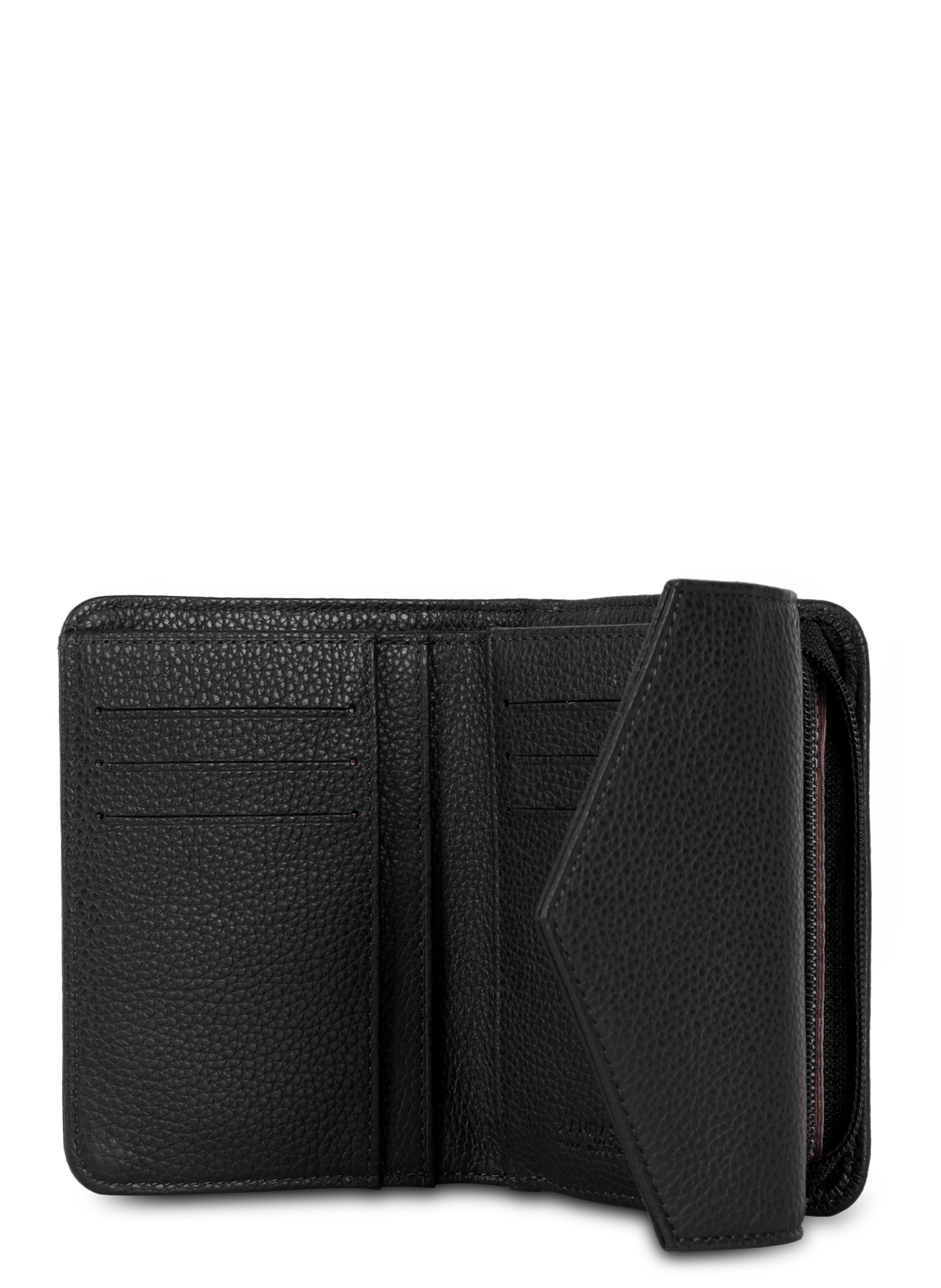 Back to back wallet - foulonné pm LANCASTER Black