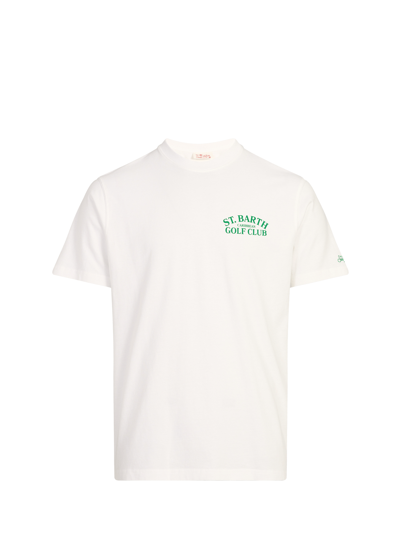 Tee-shirt droit imprimé en coton MC2 SAINT BARTH Blanc