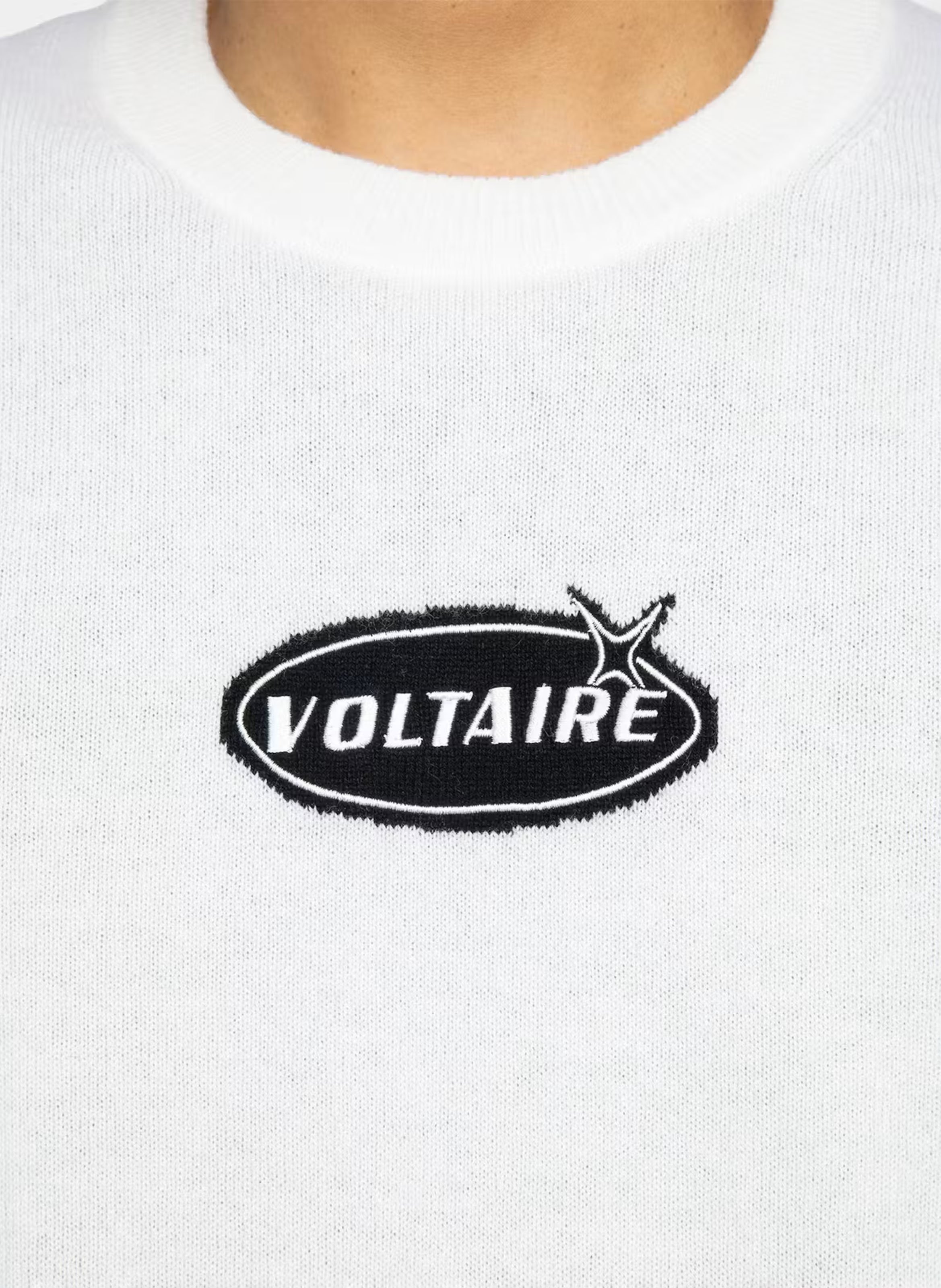 Pull droit col rond en laine et cachemire kennedy ZADIG&VOLTAIRE Beige