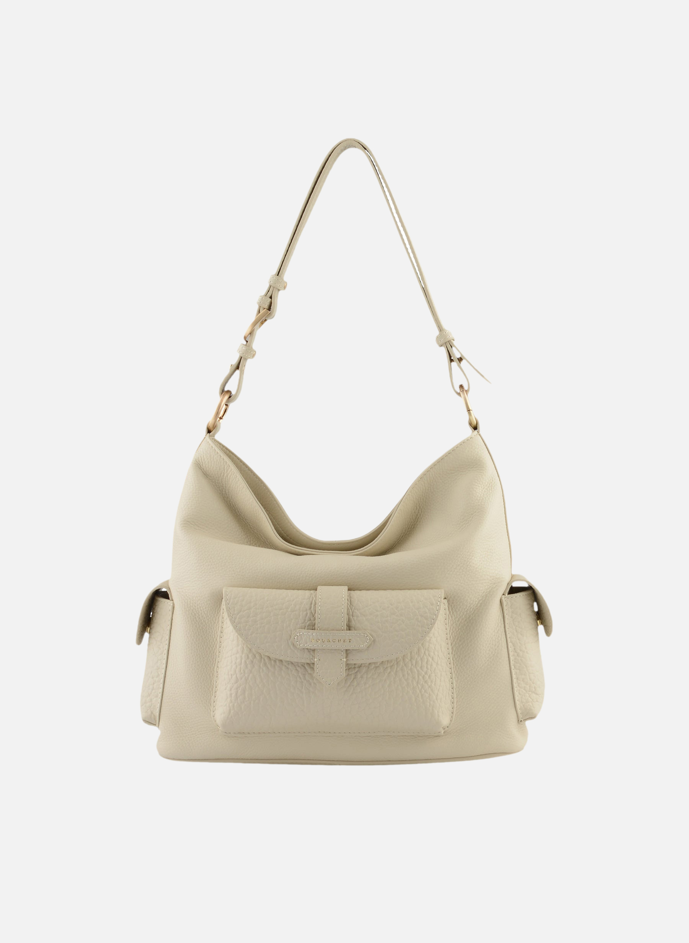 Reporter | sac porté épaule POURCHET Beige