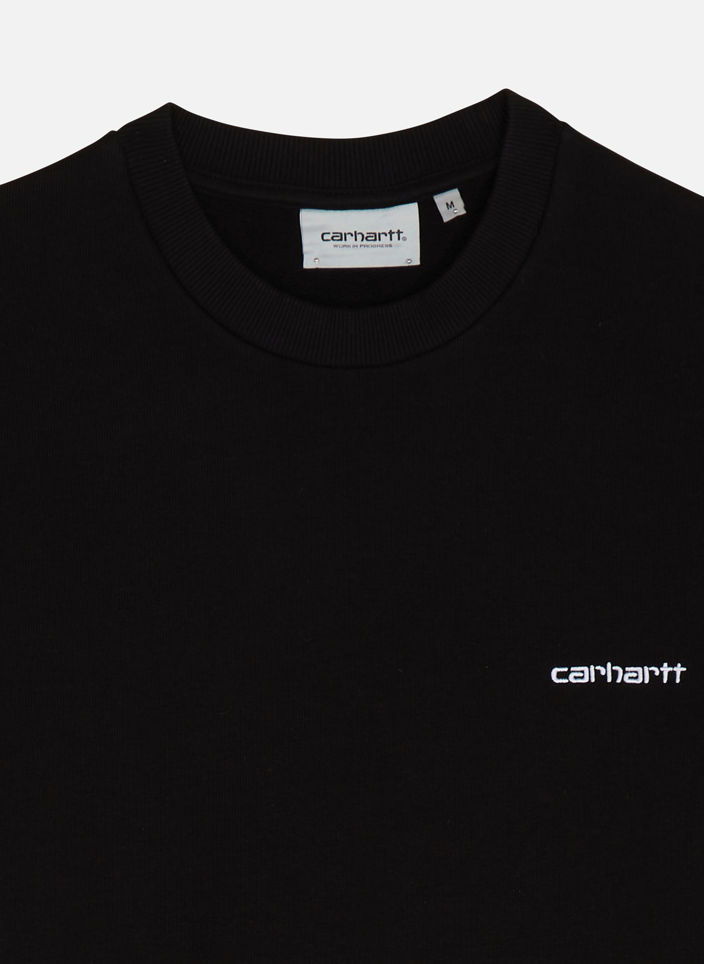 Sweatshirt script embroidery sweat CARHARTT WIP Noir