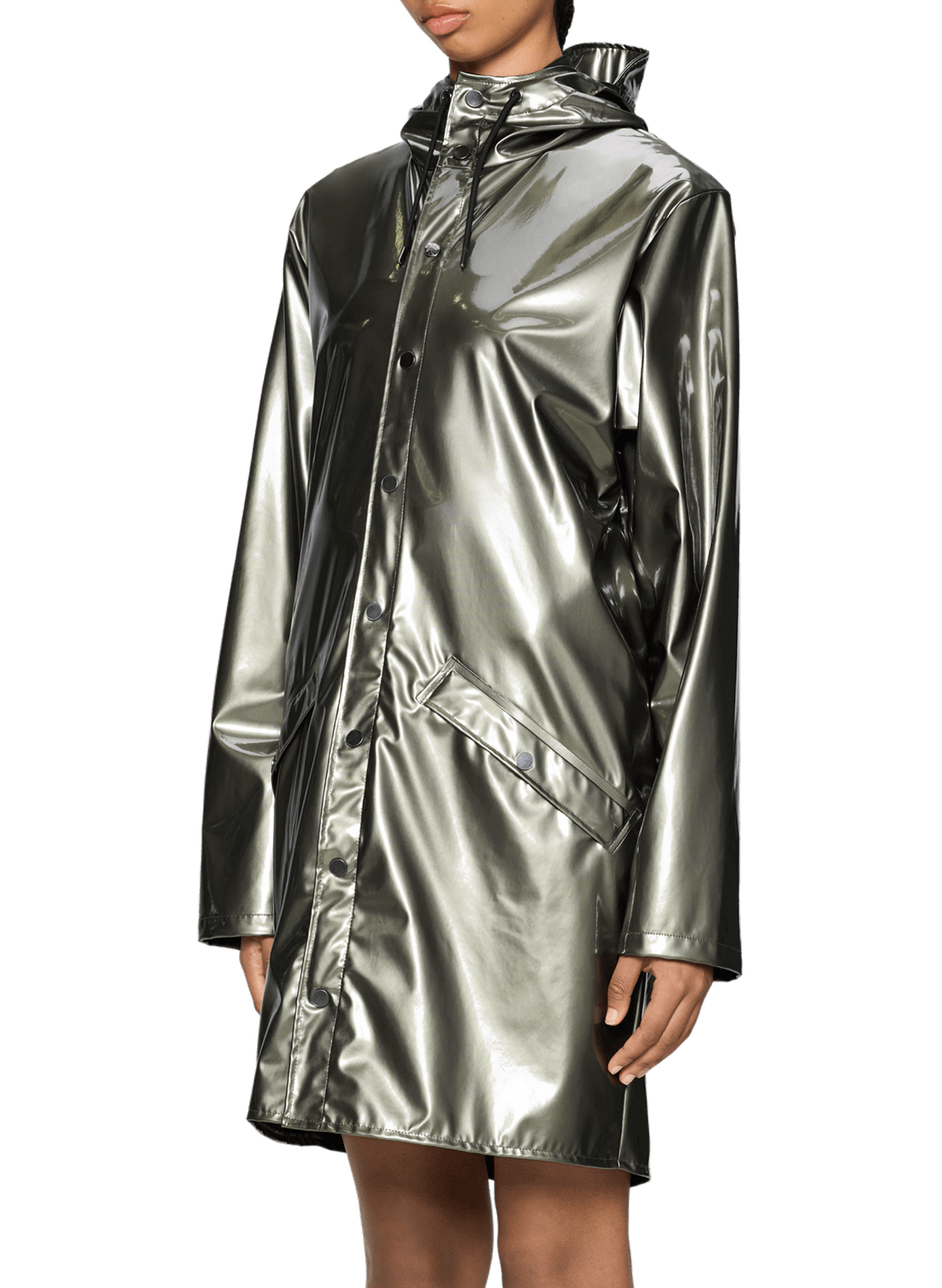 Parka long à capuche | Argent RAINS Femme
