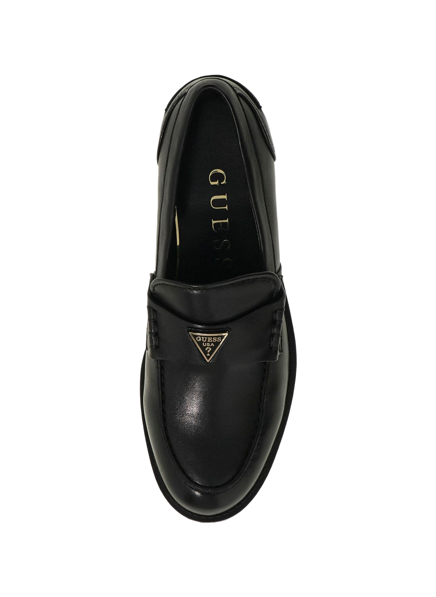 Leather loafers GUESS Black