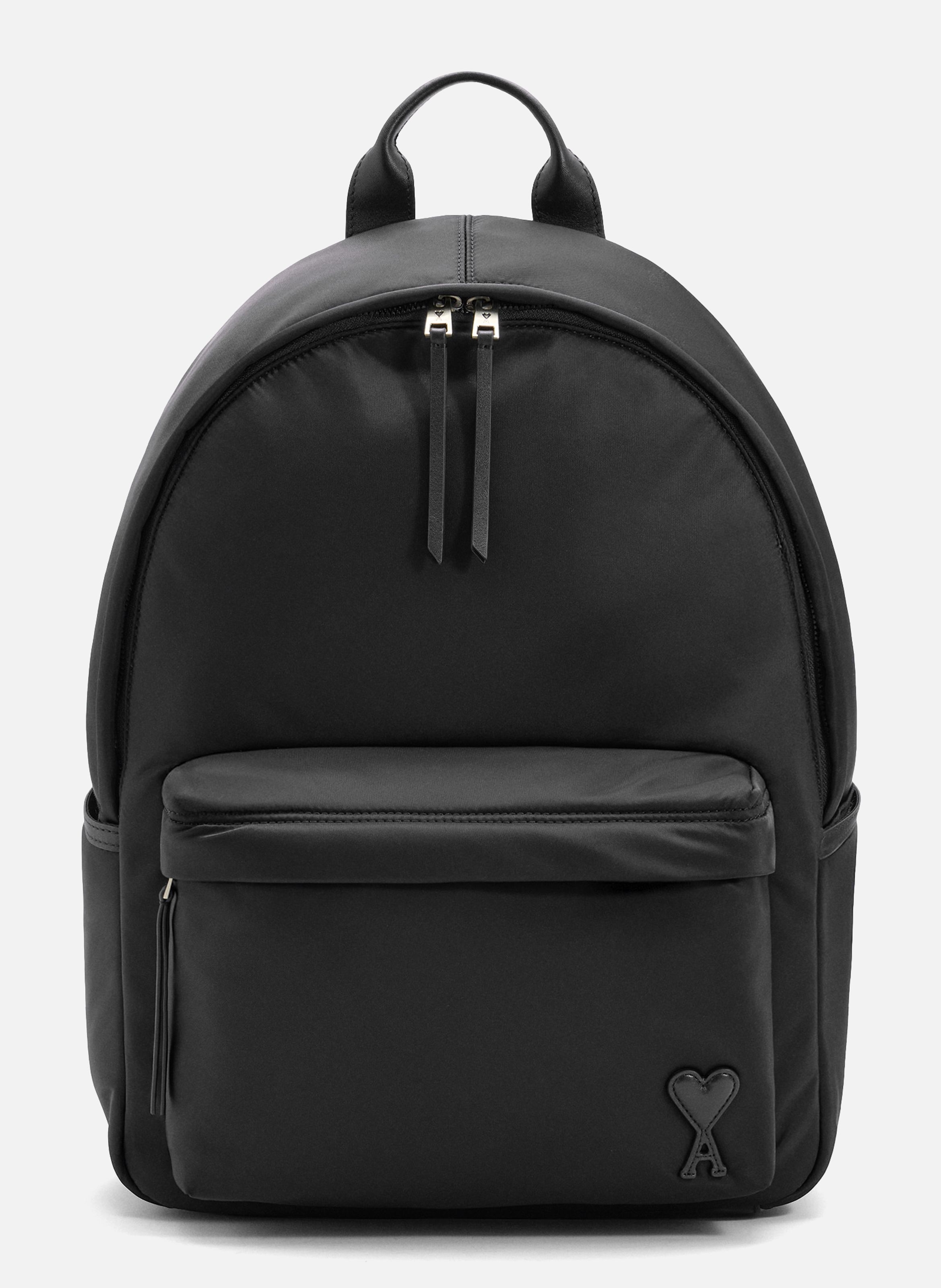 Sac à dos marcel unisexe en nylon AMI PARIS Noir