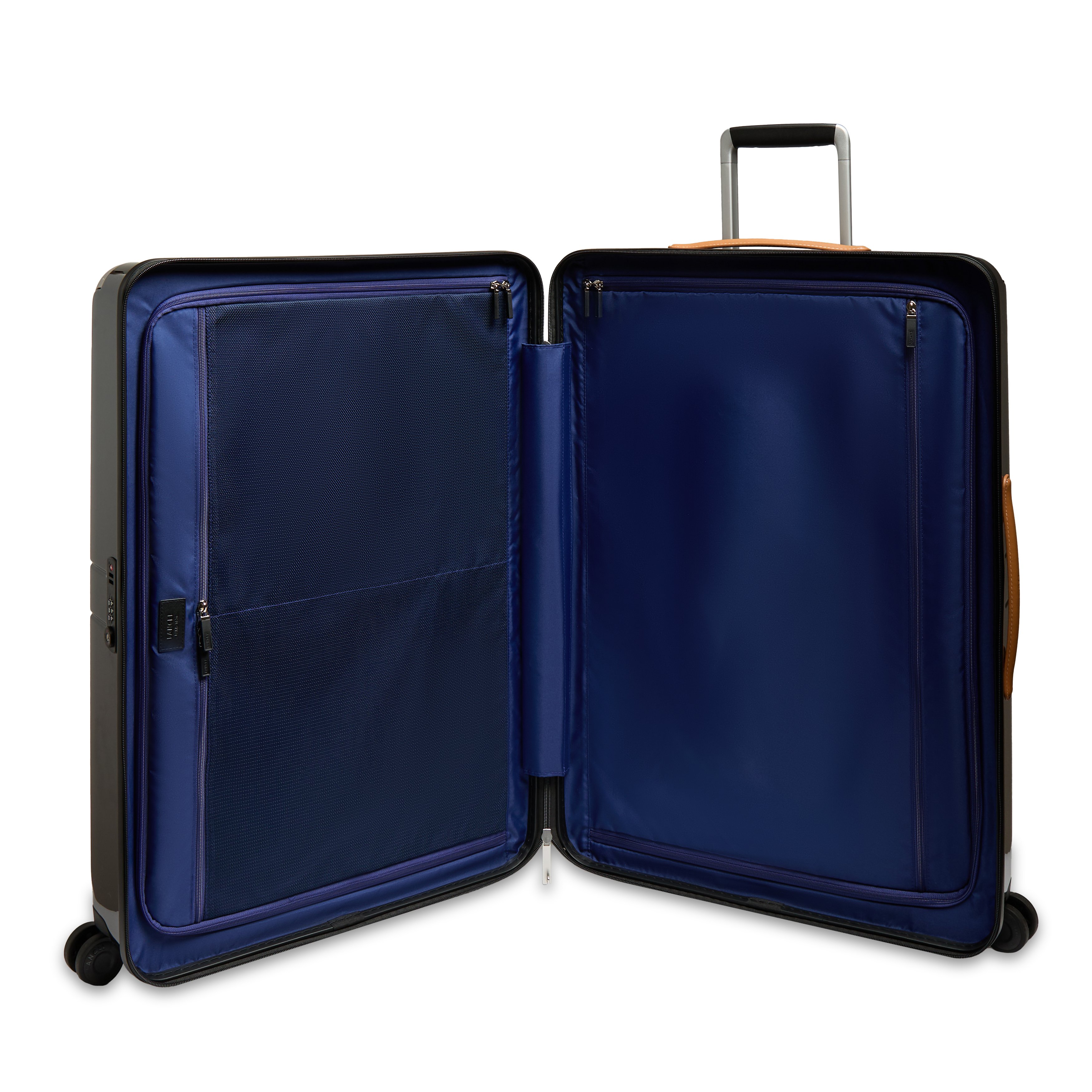 Grande valise rigide extensible à quatre roues avec double serrure tsa LANCEL Noir
