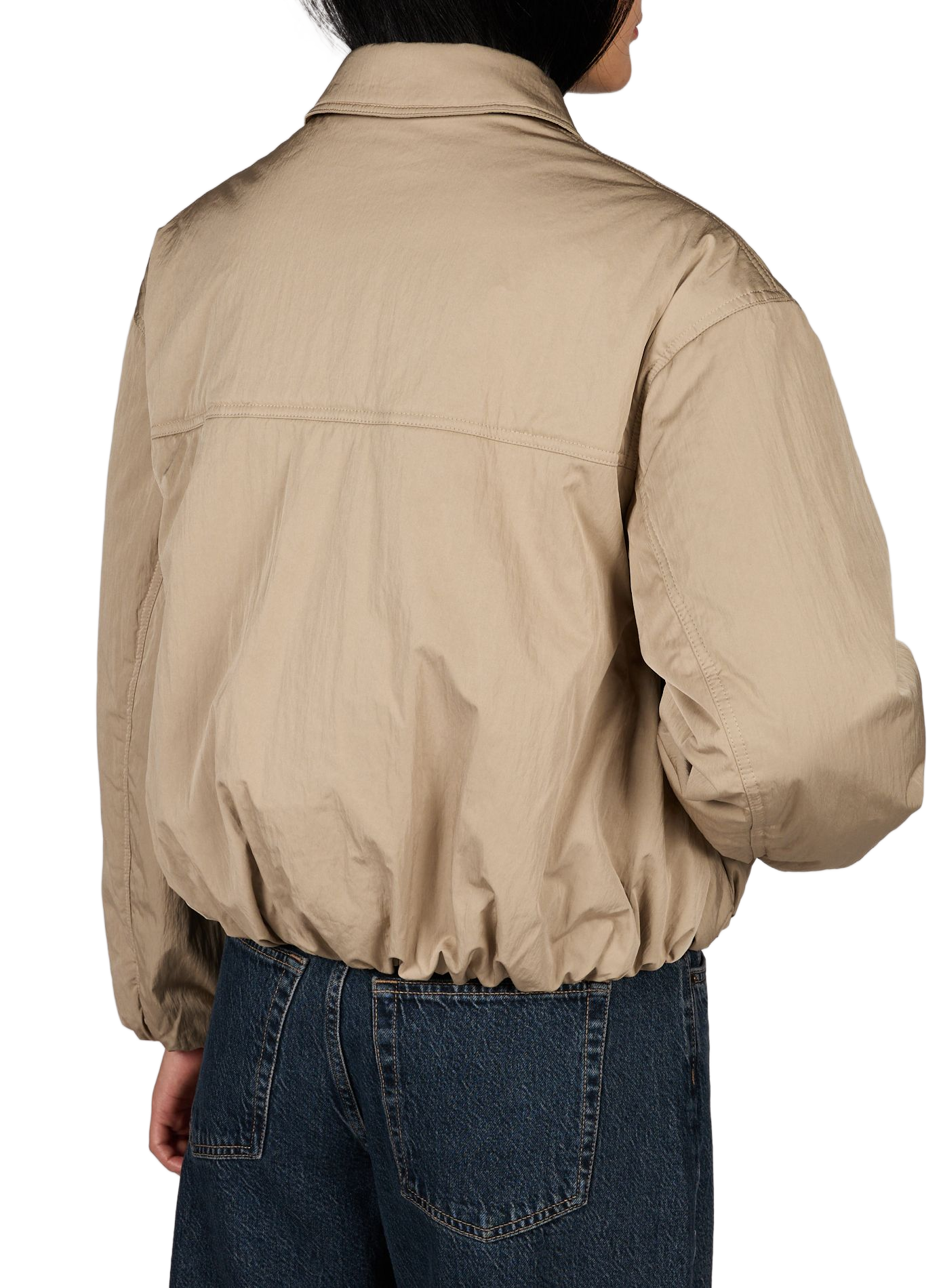 Oversize Jacke mit klassischem Kragen TOPSHOP Beige