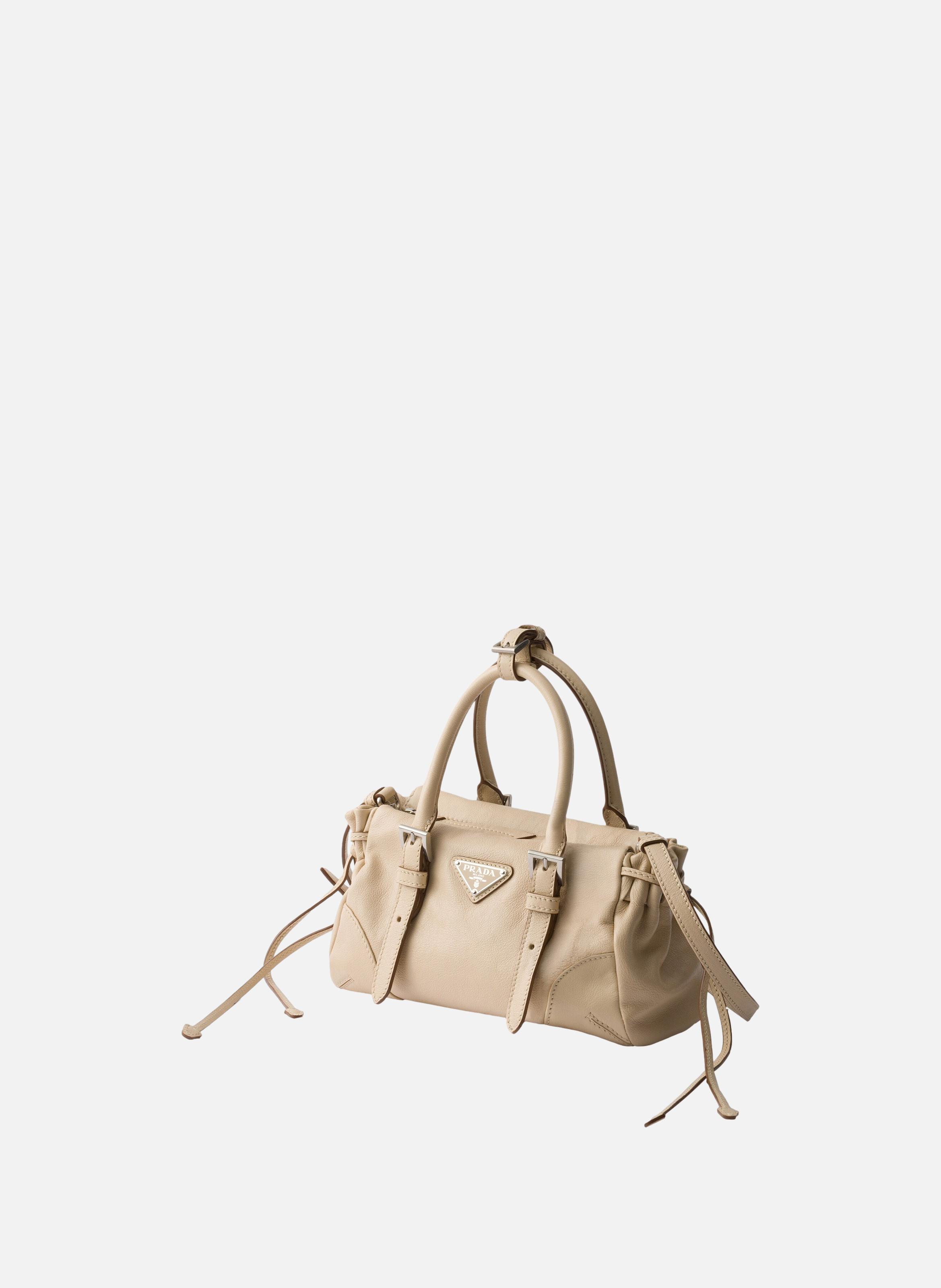 Petit sac prada karin en cuir PRADA Beige