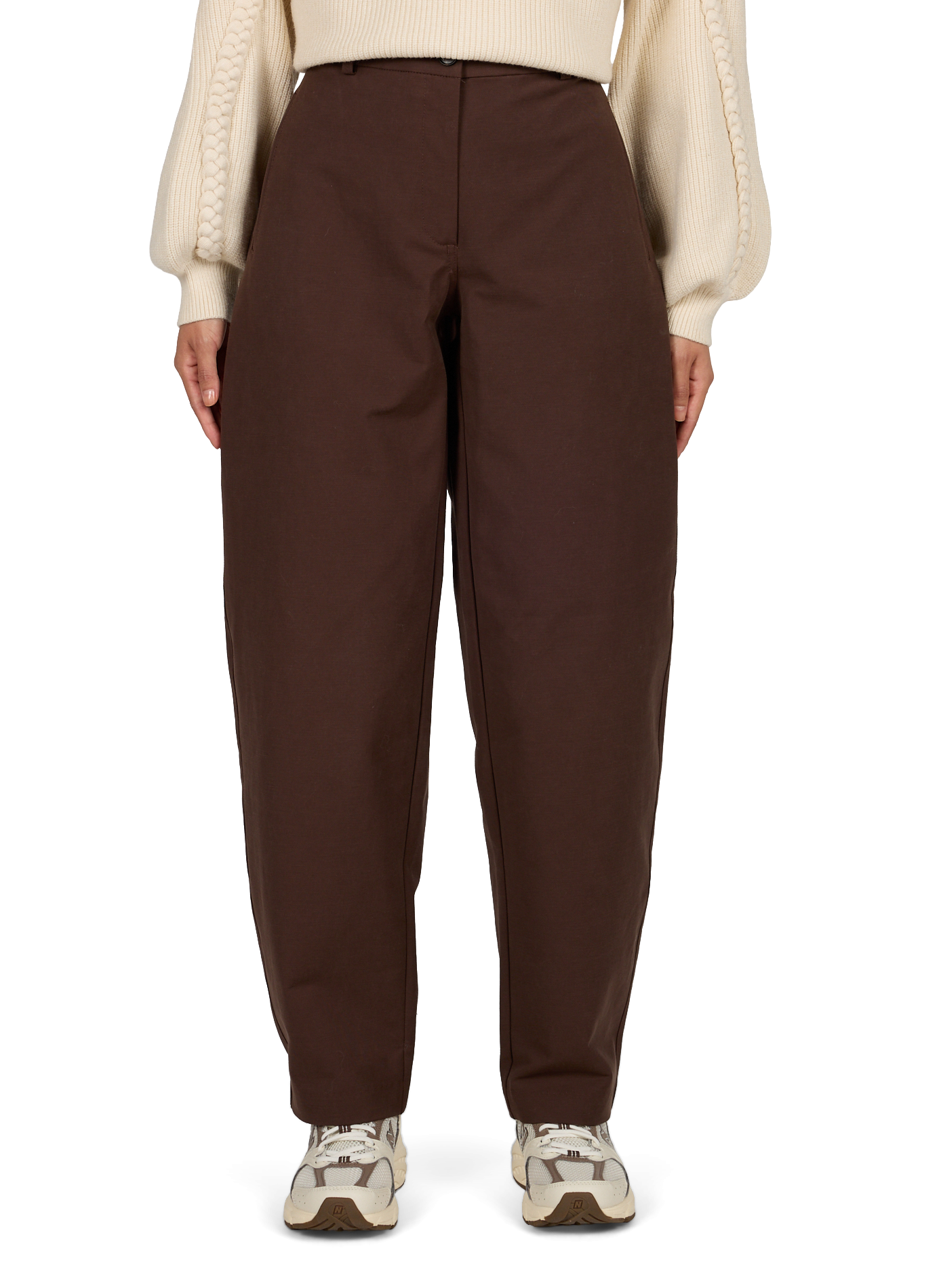 Mixed Cotton Barrel Pants OBJECT
