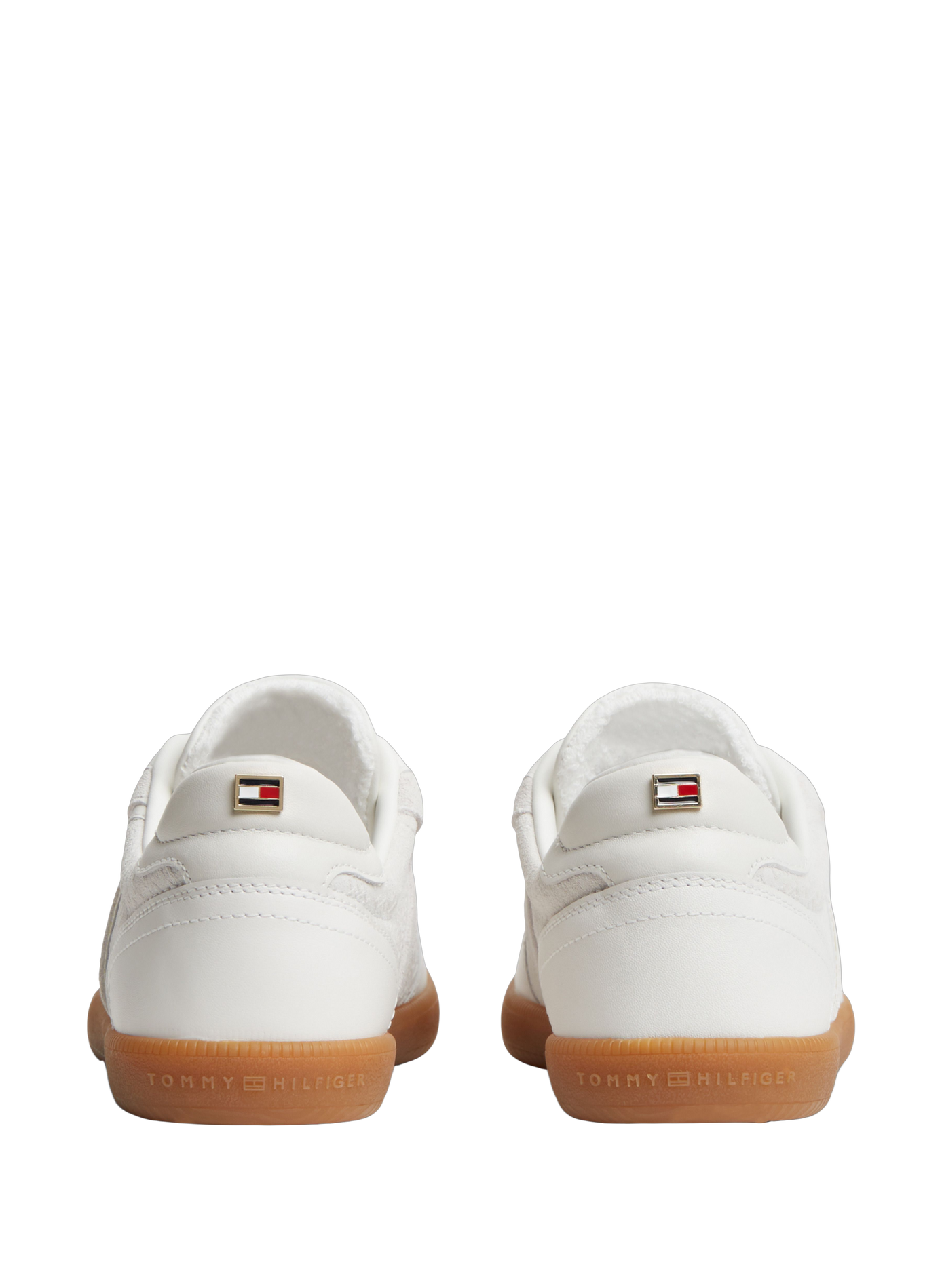 Baskets basses en cuir TOMMY HILFIGER Blanc