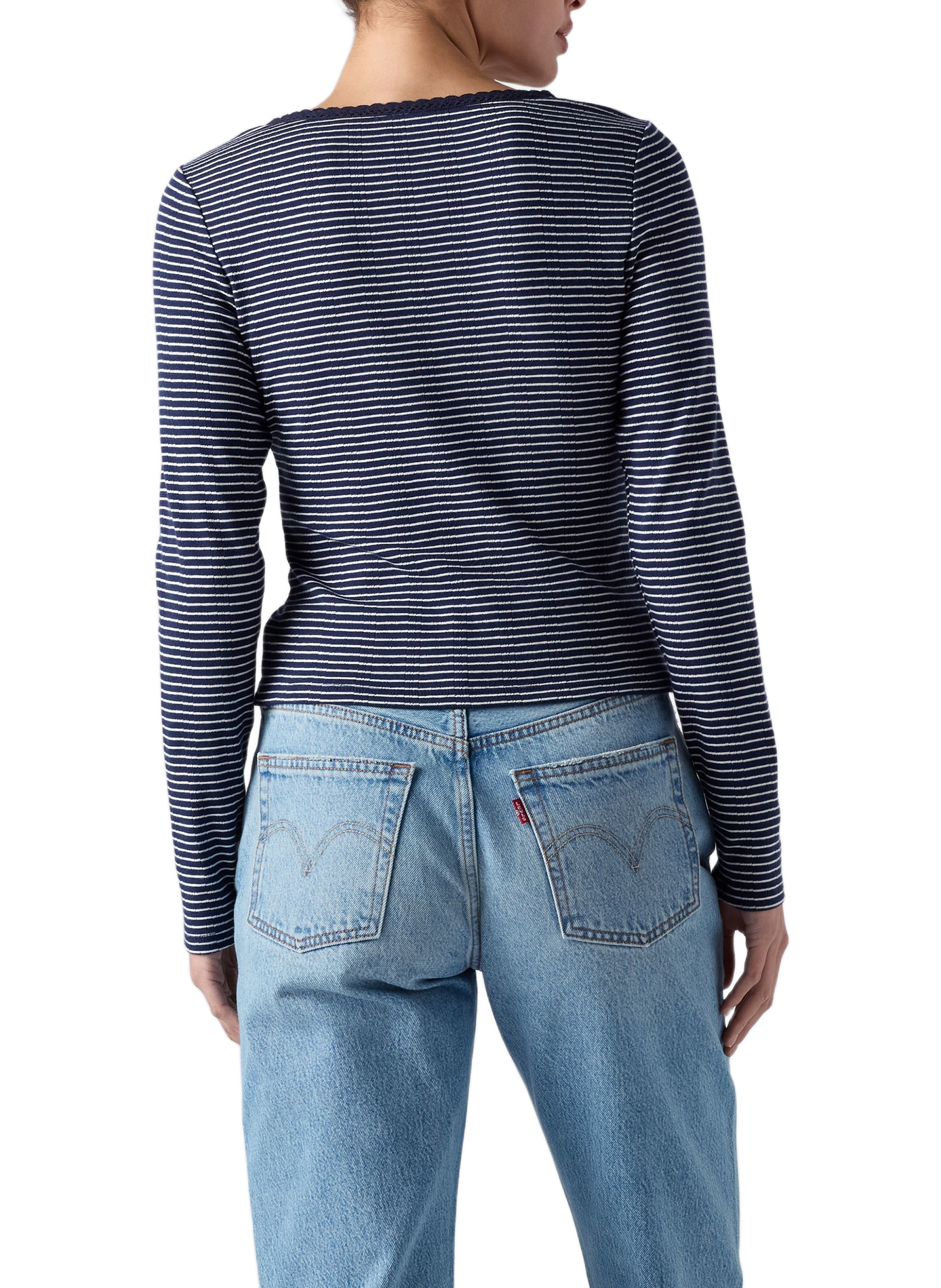Gestreiftes Langarm-T-Shirt LEVI'S Blau
