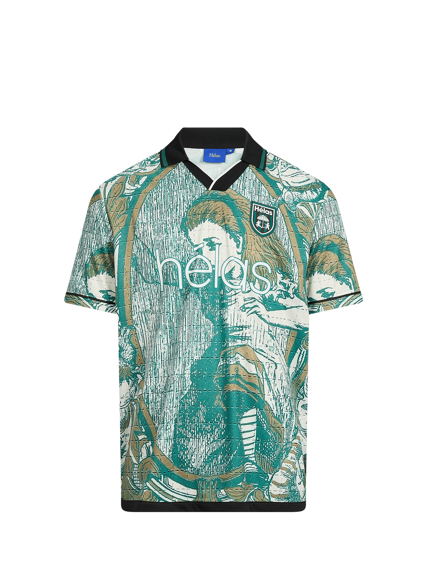 Straight-fit printed T-shirt HELAS CAPS Green