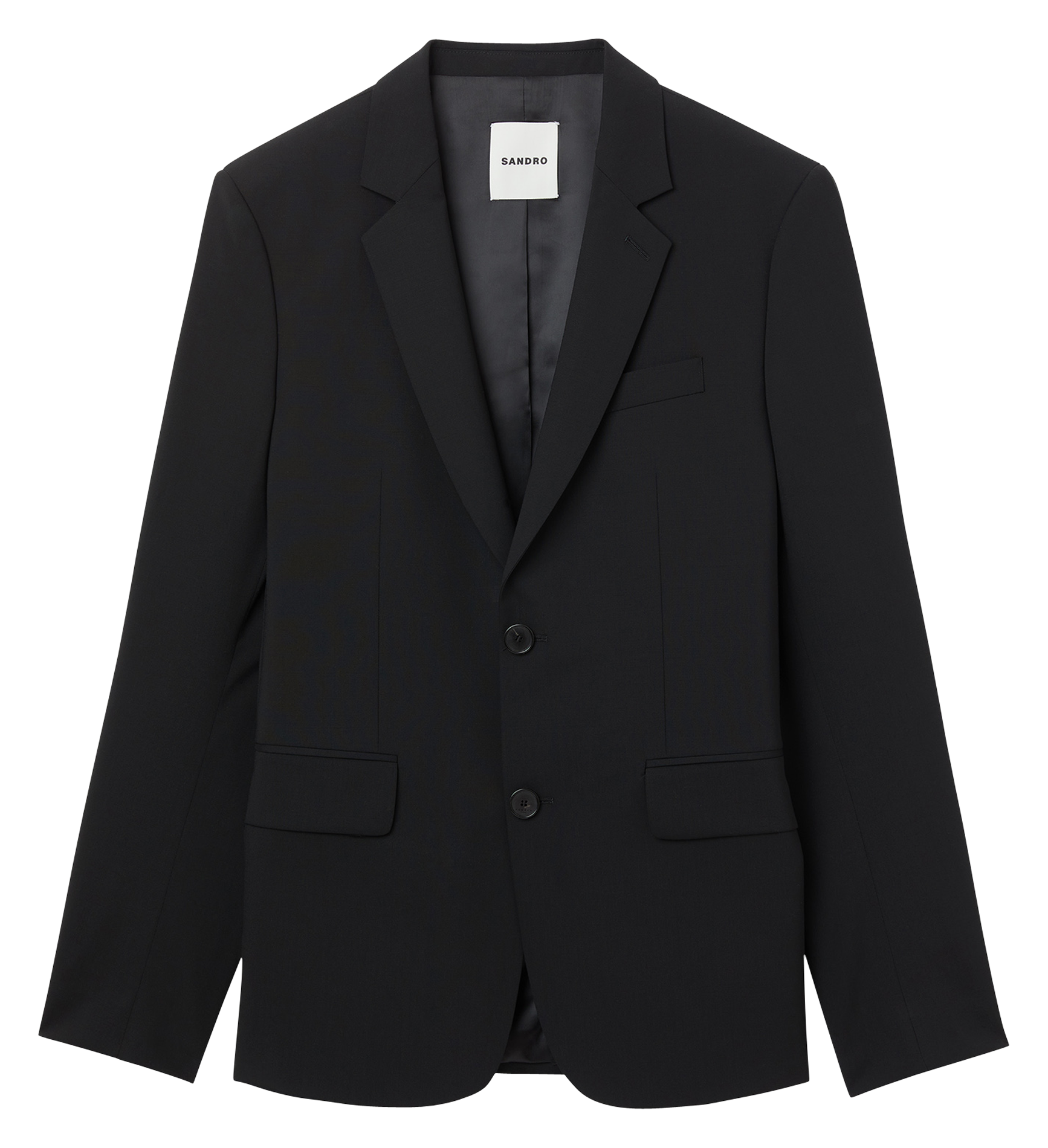 Veste de tailleur en laine mélangée SANDRO Noir
