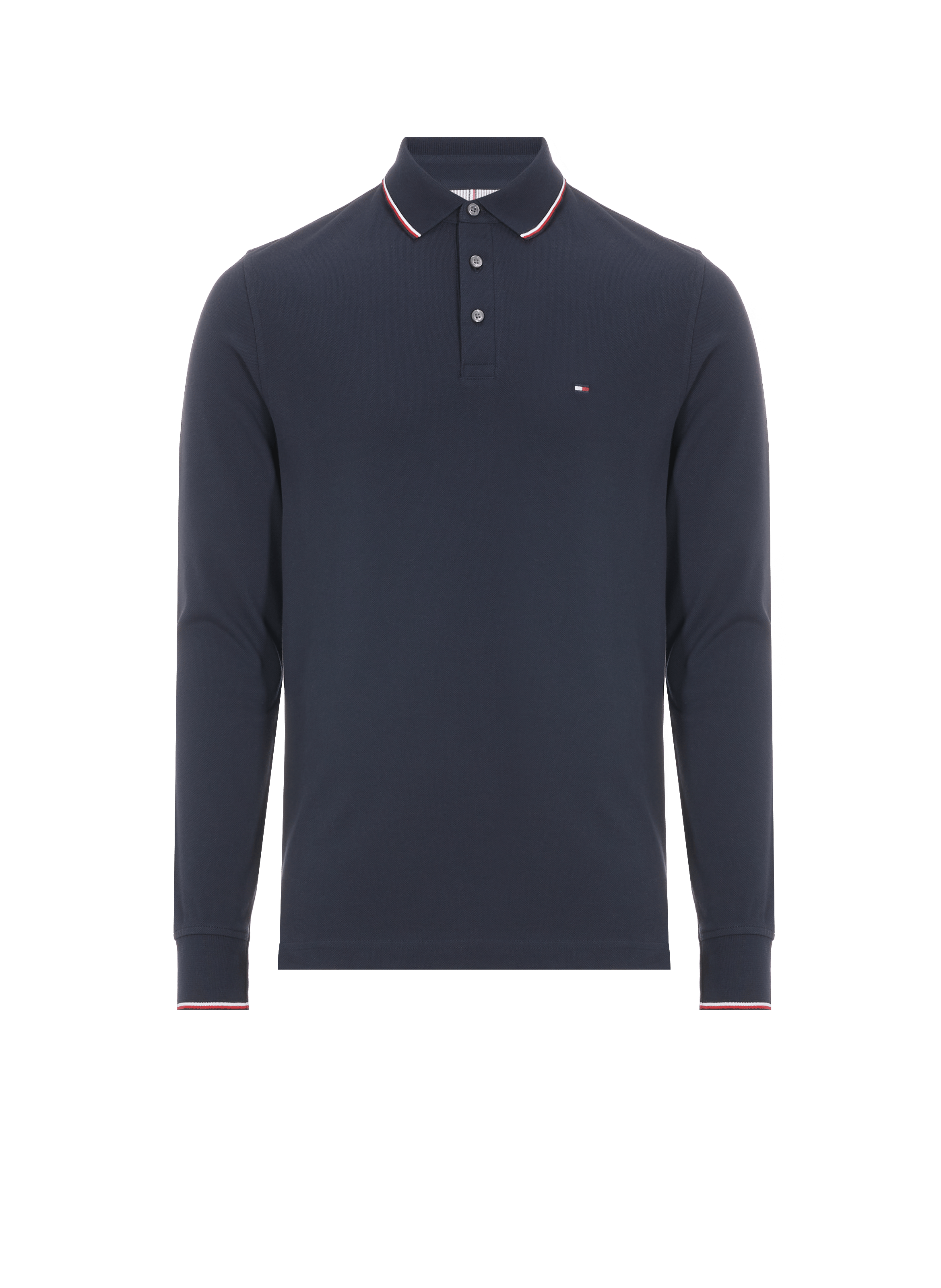 Langarm-Poloshirt TOMMY HILFIGER Blau