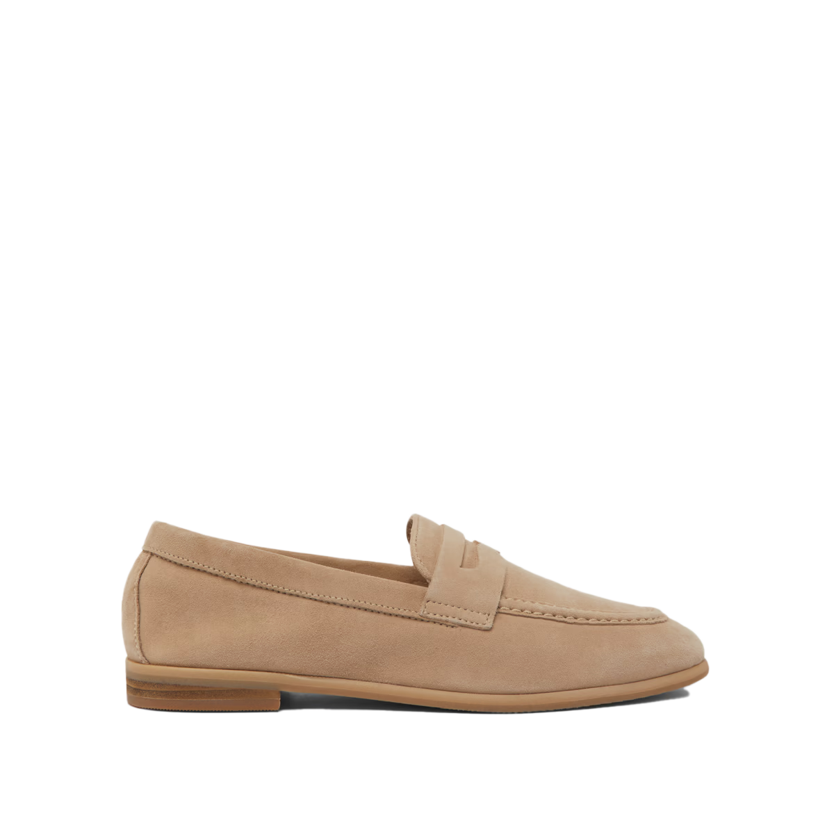 Mocassins en cuir velours Aca JONAK Beige