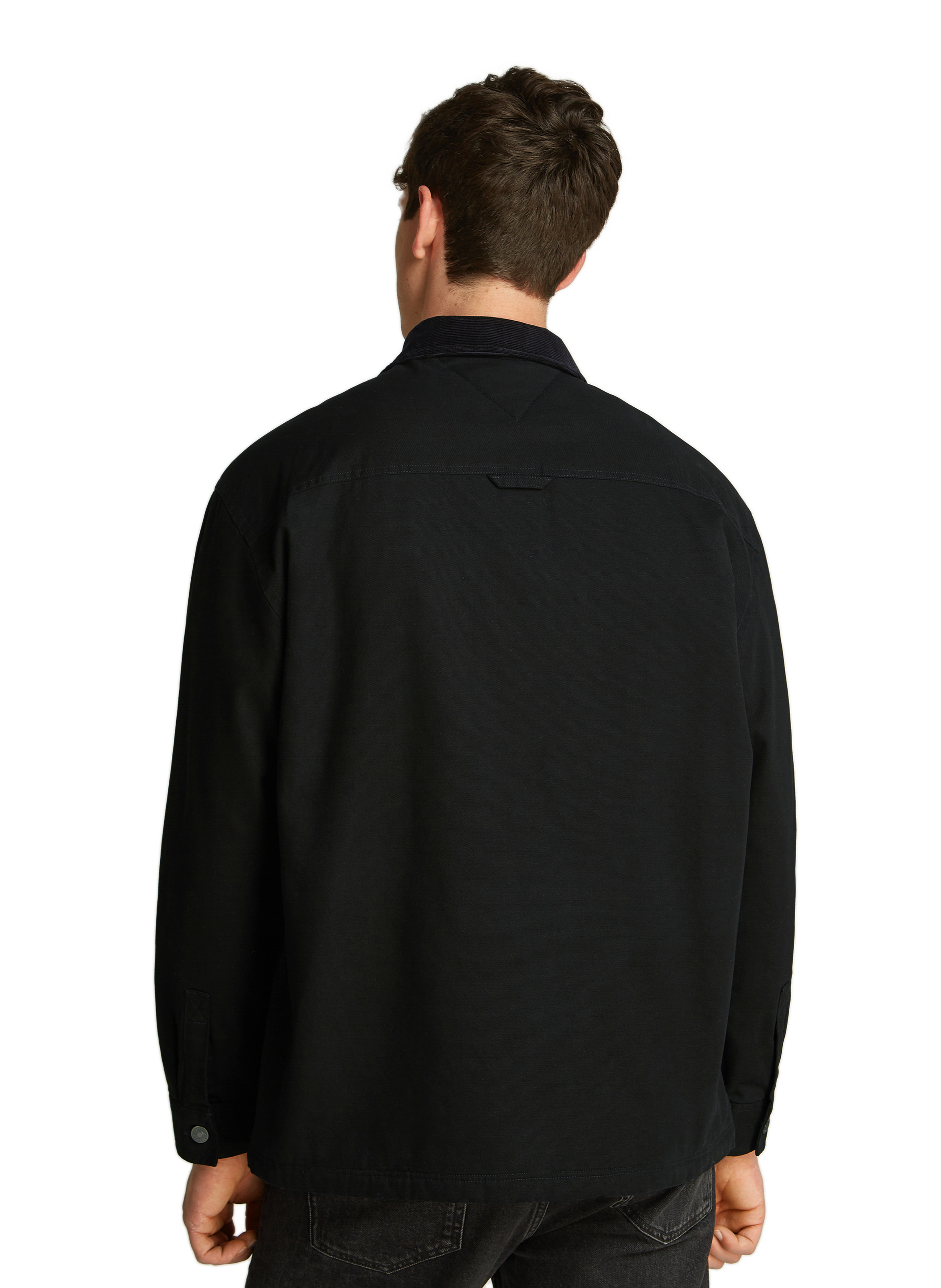 Sherpa-lined overshirt TOMMY HILFIGER Black