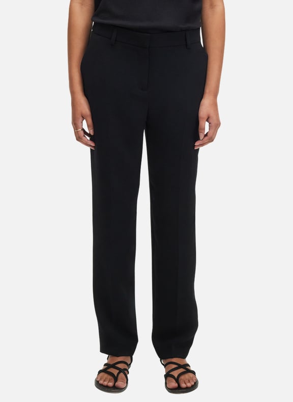 Pantalon slim en crêpe - jill Noir by PABLO PABLO Pantalon slim en crêpe - jill Noir